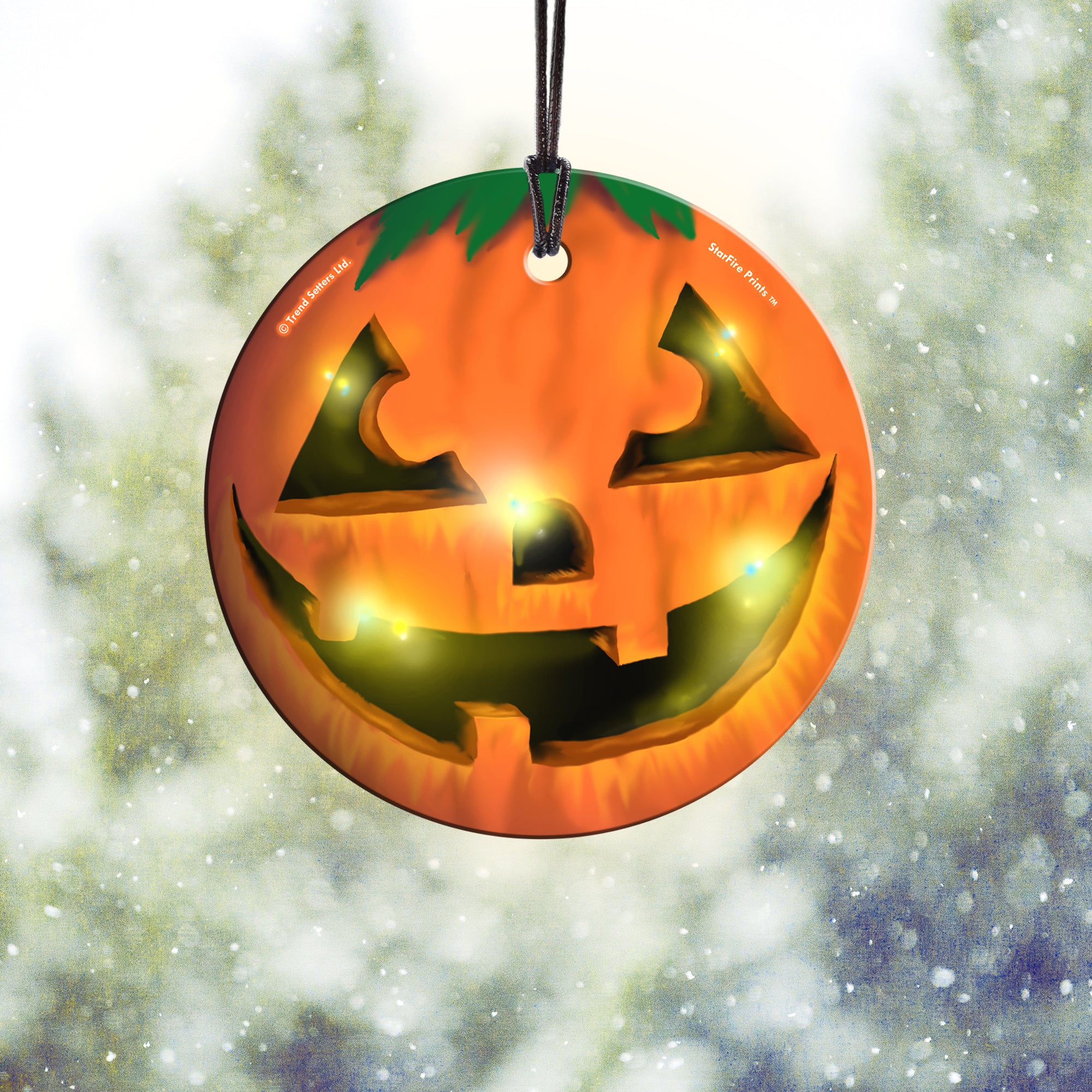 Halloween Collection (Jack o Lantern) Hanging Glass Print SPCIR555