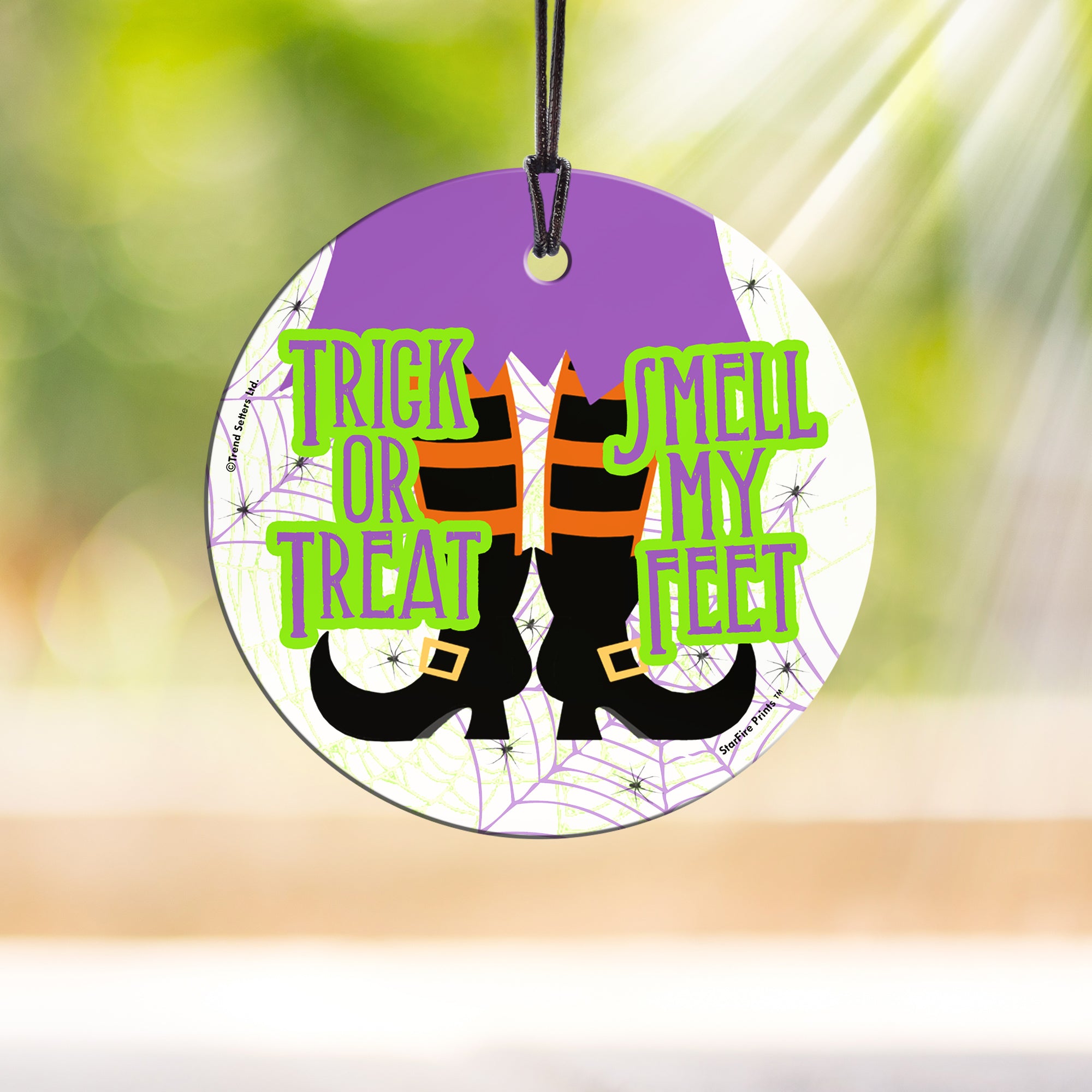 Halloween Collection (Smell My Feet) StarFire Prints™ Hanging Glass Print SPCIR564