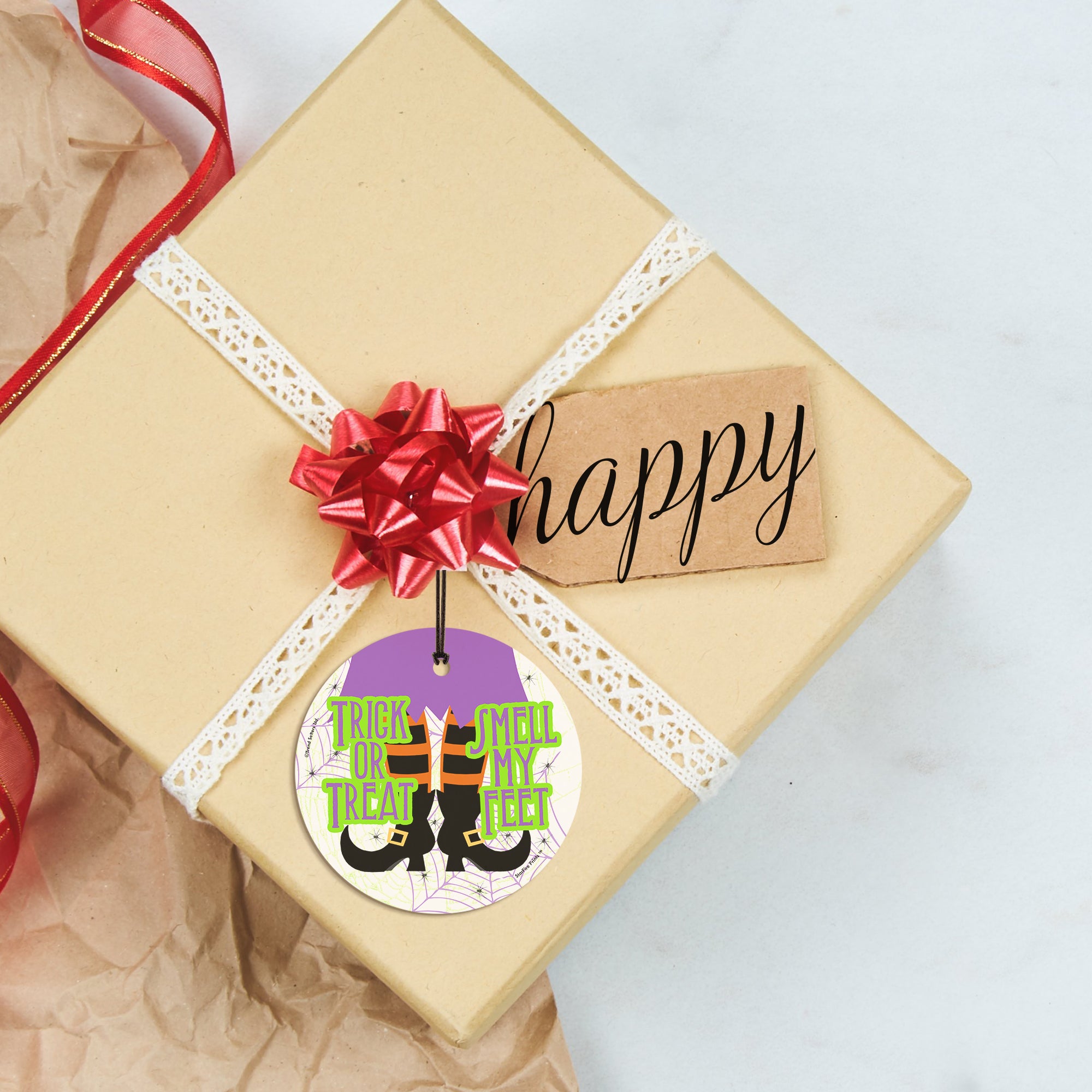 Halloween Collection (Smell My Feet) StarFire Prints™ Hanging Glass Print SPCIR564