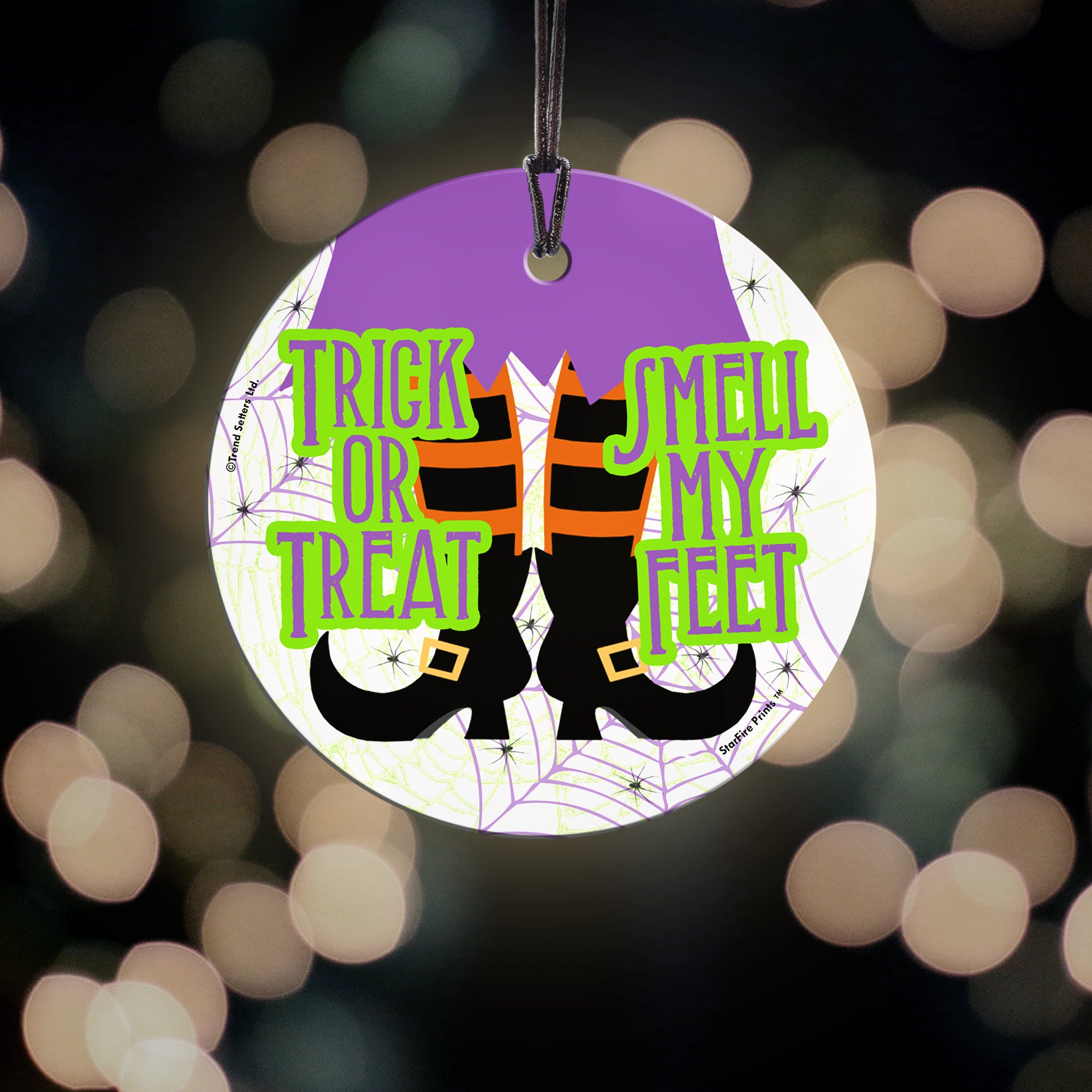 Halloween Collection (Smell My Feet) StarFire Prints™ Hanging Glass Print SPCIR564