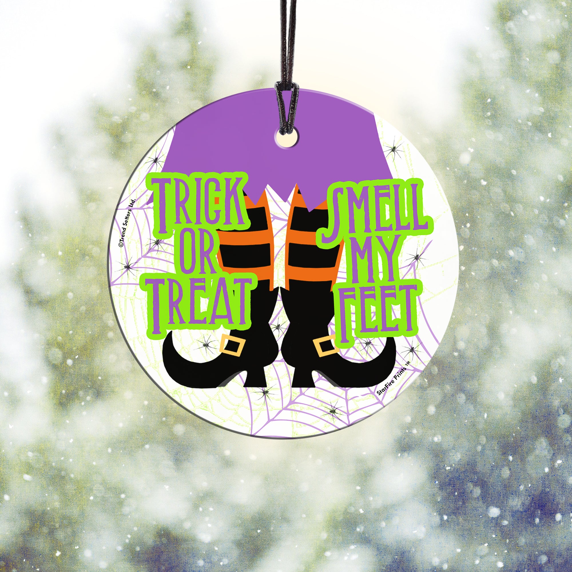 Halloween Collection (Smell My Feet) StarFire Prints™ Hanging Glass Print SPCIR564