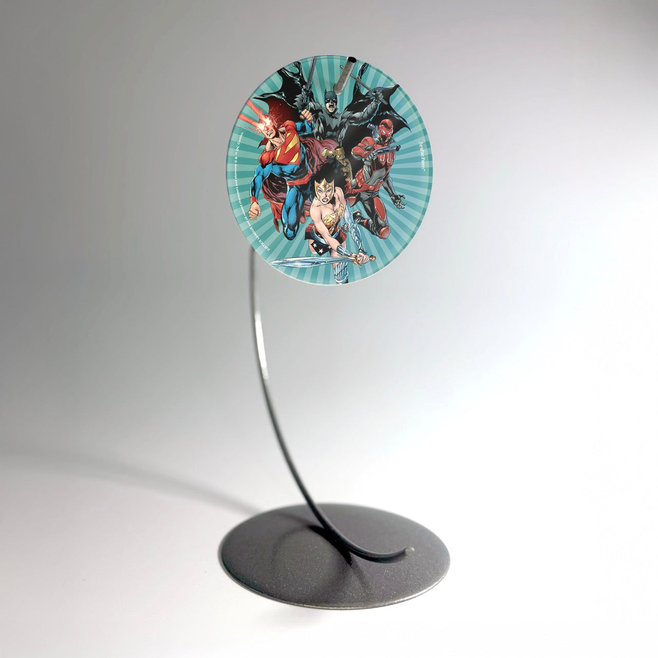 Justice League (Team-Up) StarFire Prints™ Glass Art SPCIR644