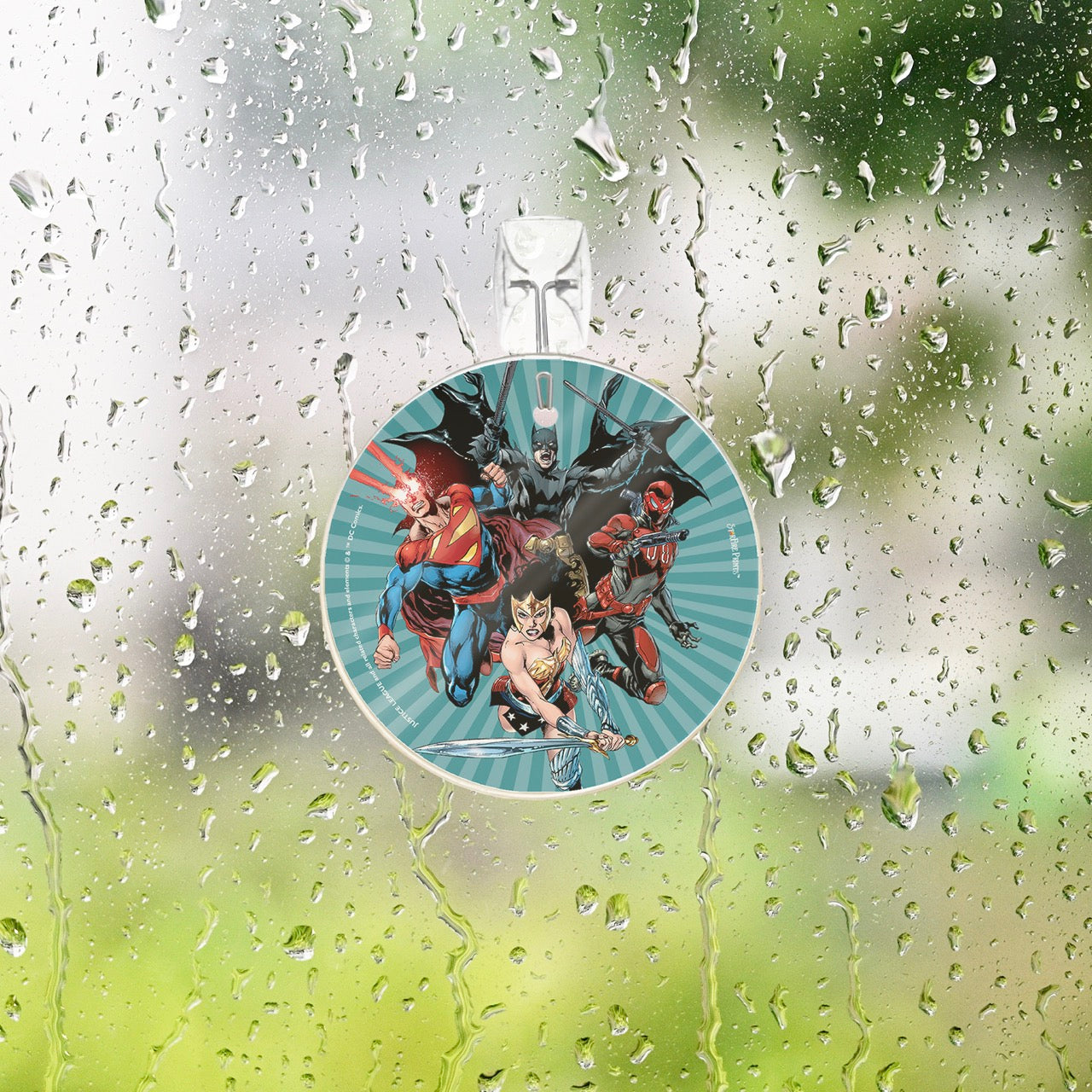 Justice League (Team-Up) StarFire Prints™ Glass Art SPCIR644