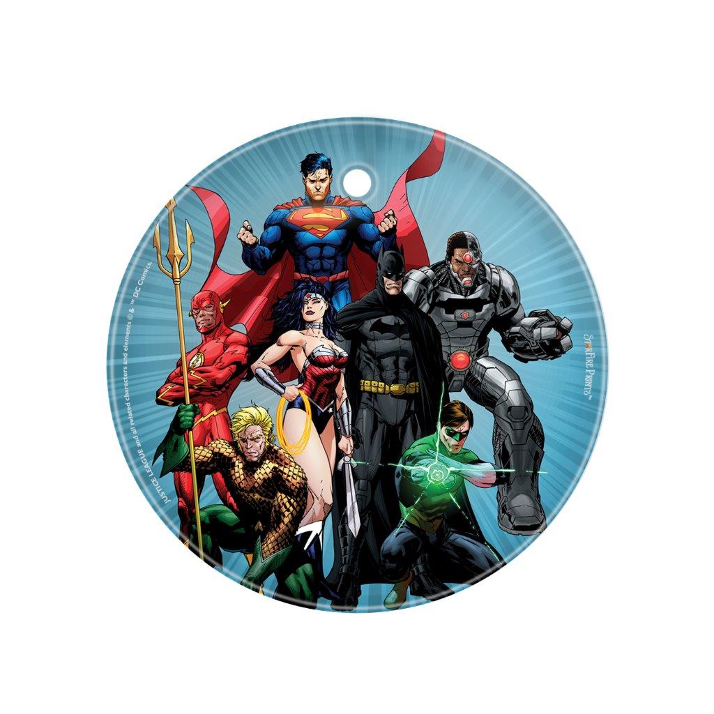 Justice League (Strength in Unity) StarFire Prints™ Glass Art SPCIR645