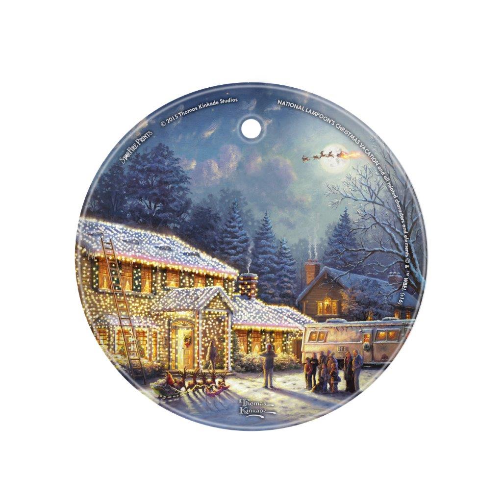 National Lampoons Christmas Vacation (Thomas Kinkade Studios Studios) StarFire Prints™ Glass Art SPCIR648