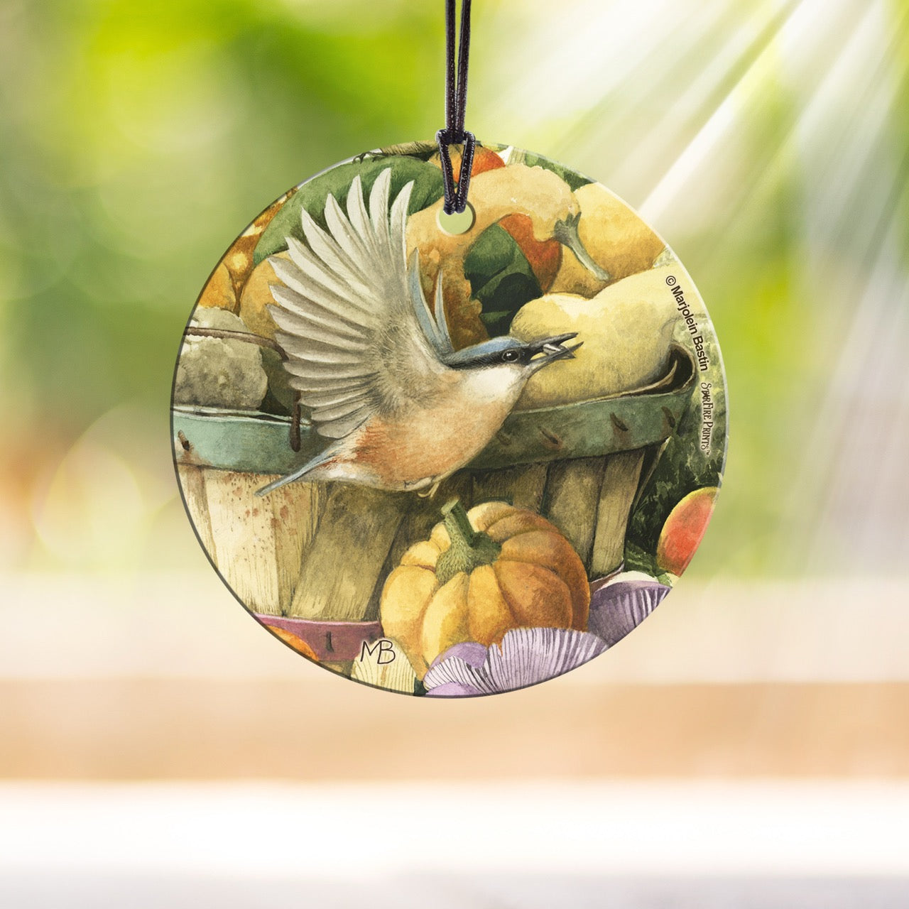 Marjolein Bastin (Fall Bird) StarFire Prints™ Hanging Glass Print SPCIR675