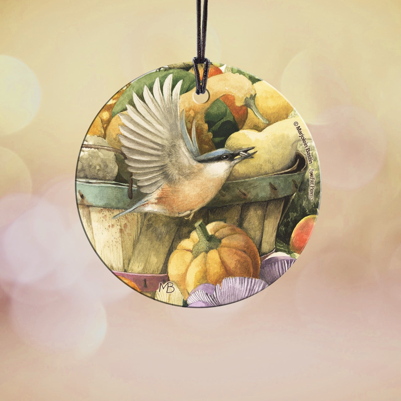 Marjolein Bastin (Fall Bird) StarFire Prints™ Hanging Glass Print SPCIR675