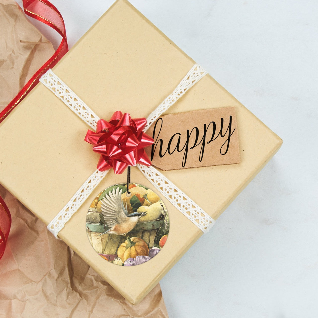 Marjolein Bastin (Fall Bird) StarFire Prints™ Hanging Glass Print SPCIR675