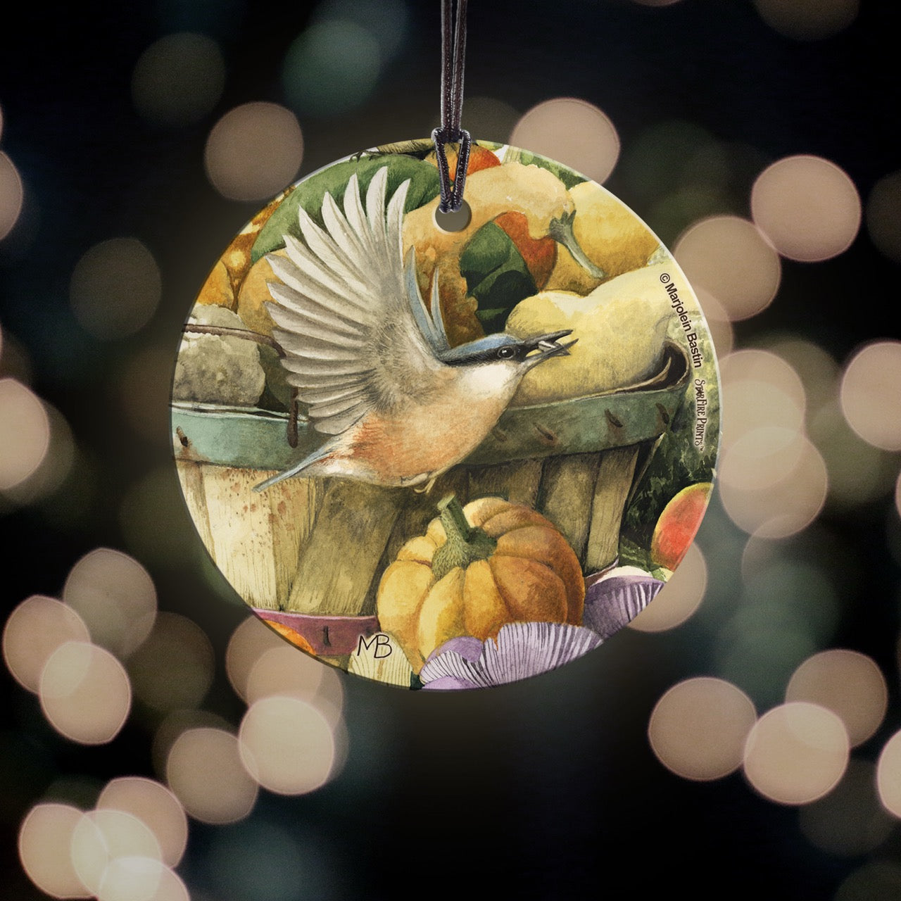 Marjolein Bastin (Fall Bird) StarFire Prints™ Hanging Glass Print SPCIR675