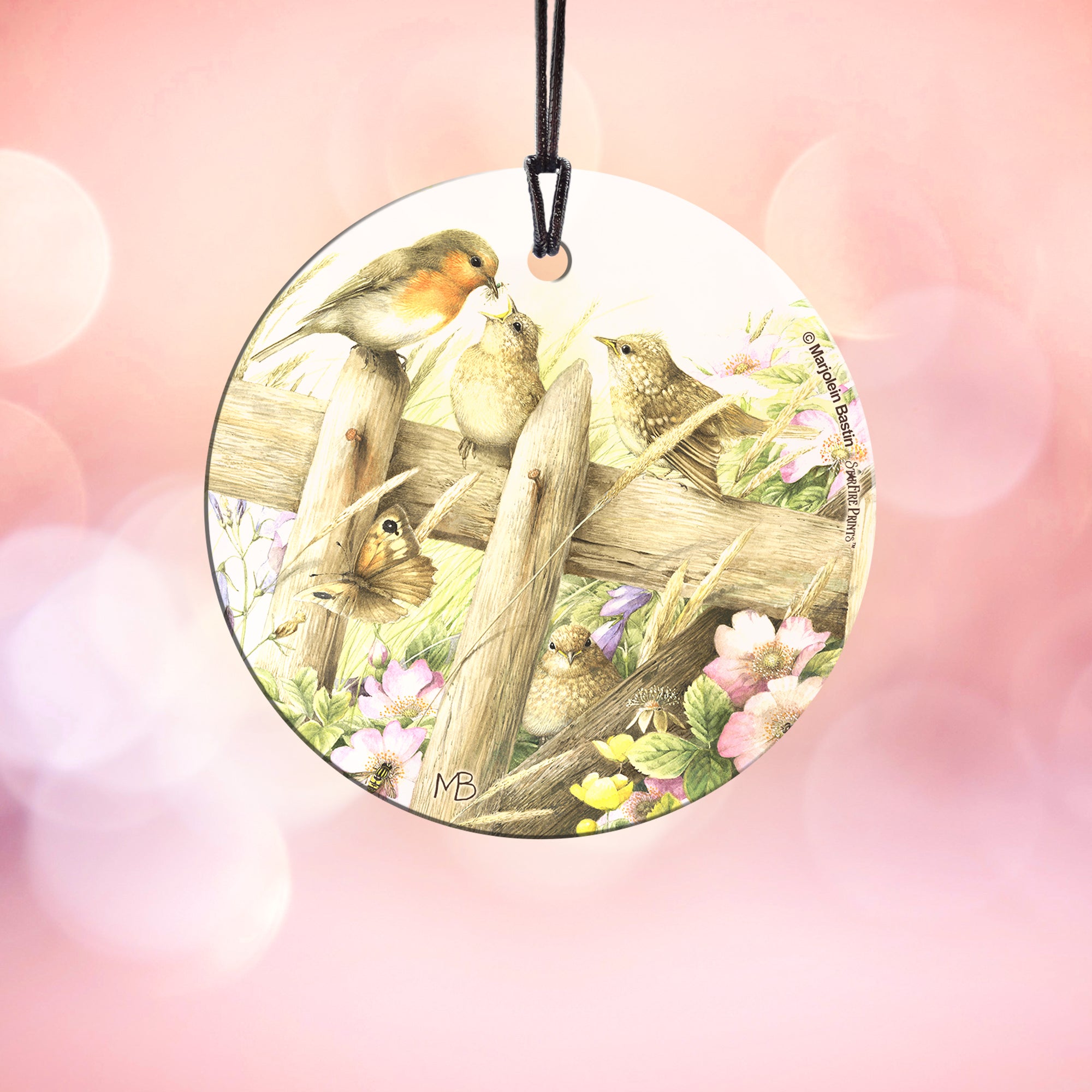 Marjolein Bastin (Baby Birds) StarFire Prints™ Hanging Glass Print SPCIR676