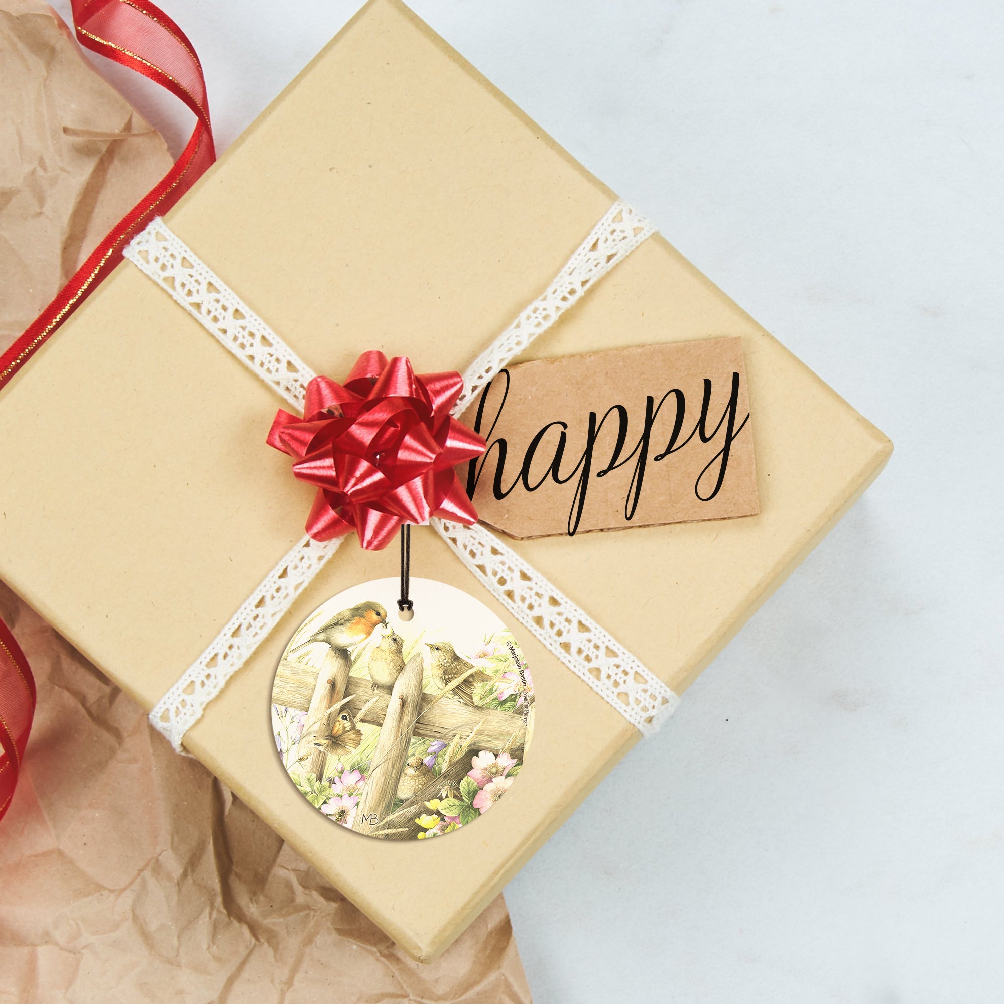 Marjolein Bastin (Baby Birds) StarFire Prints™ Hanging Glass Print SPCIR676