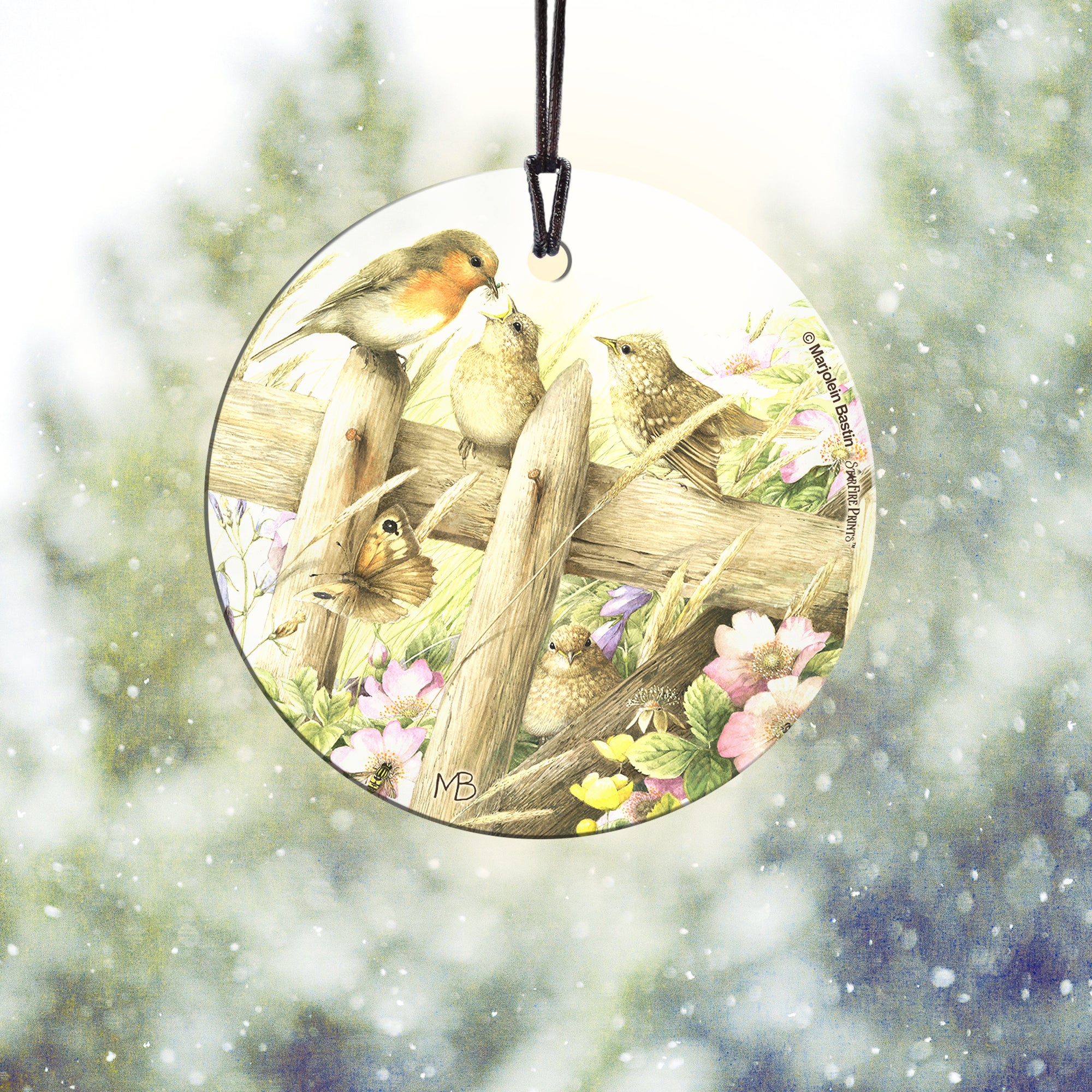 Marjolein Bastin (Baby Birds) StarFire Prints™ Hanging Glass Print SPCIR676