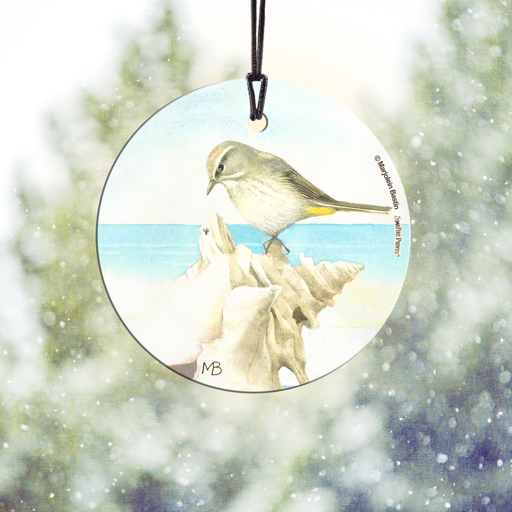 Marjolein Bastin (Bird and Shell) StarFire Prints™ Hanging Glass Print SPCIR677