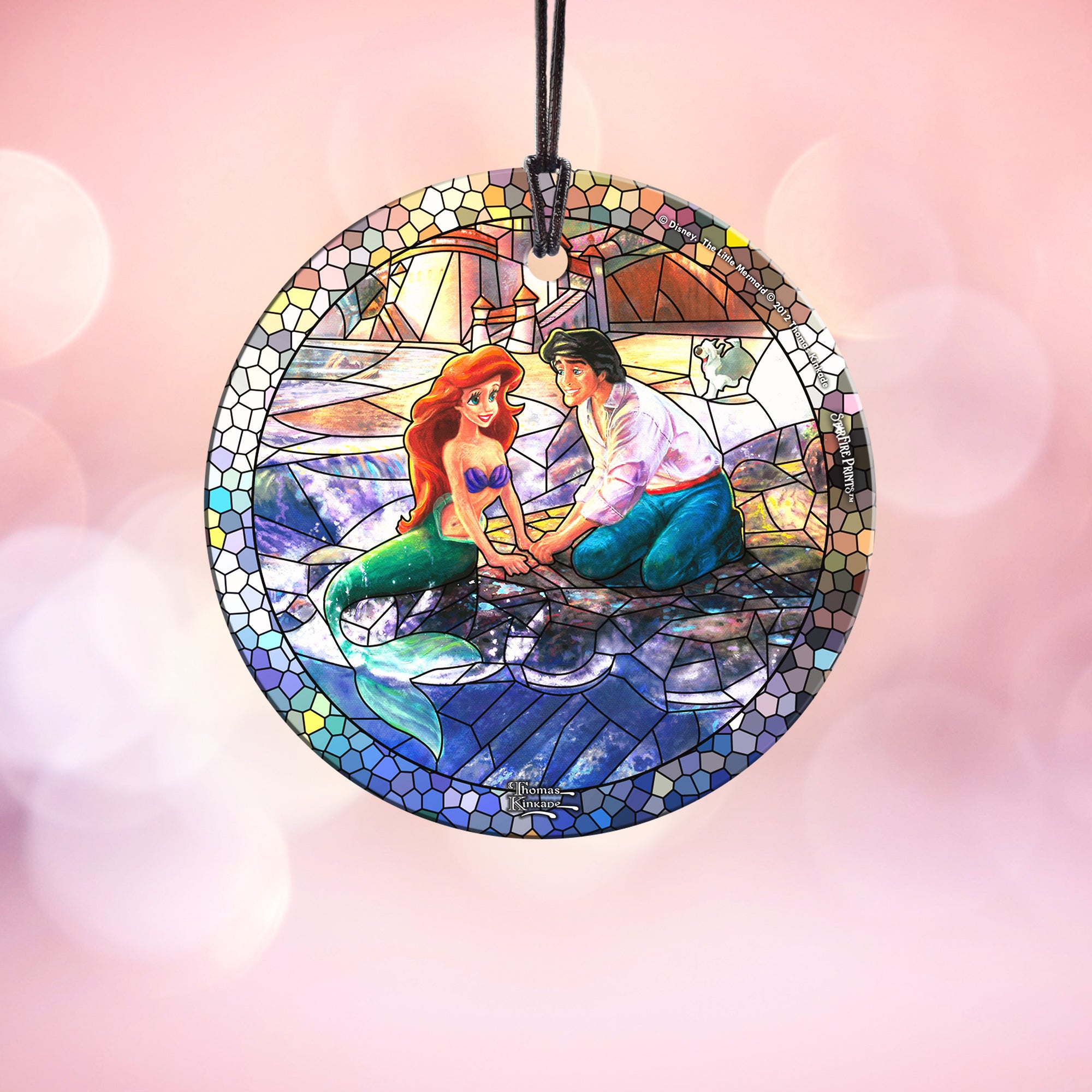 Disney (The Little Mermaid - Stained Glass) StarFire Prints™ Hanging Glass Print SPCIR685