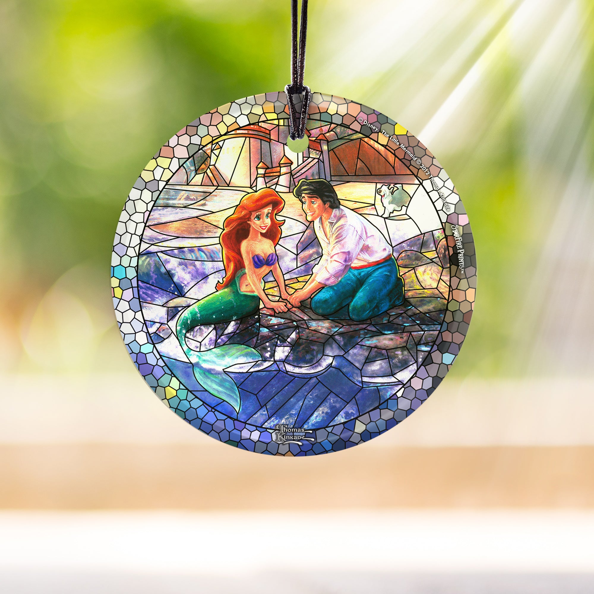 Disney (The Little Mermaid - Stained Glass) StarFire Prints™ Hanging Glass Print SPCIR685