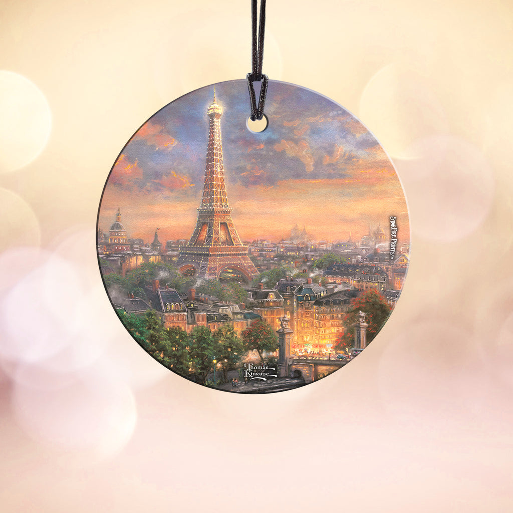 Thomas Kinkade Studios (Paris, City of Love) StarFire Prints™ Hanging Glass Print SPCIR701