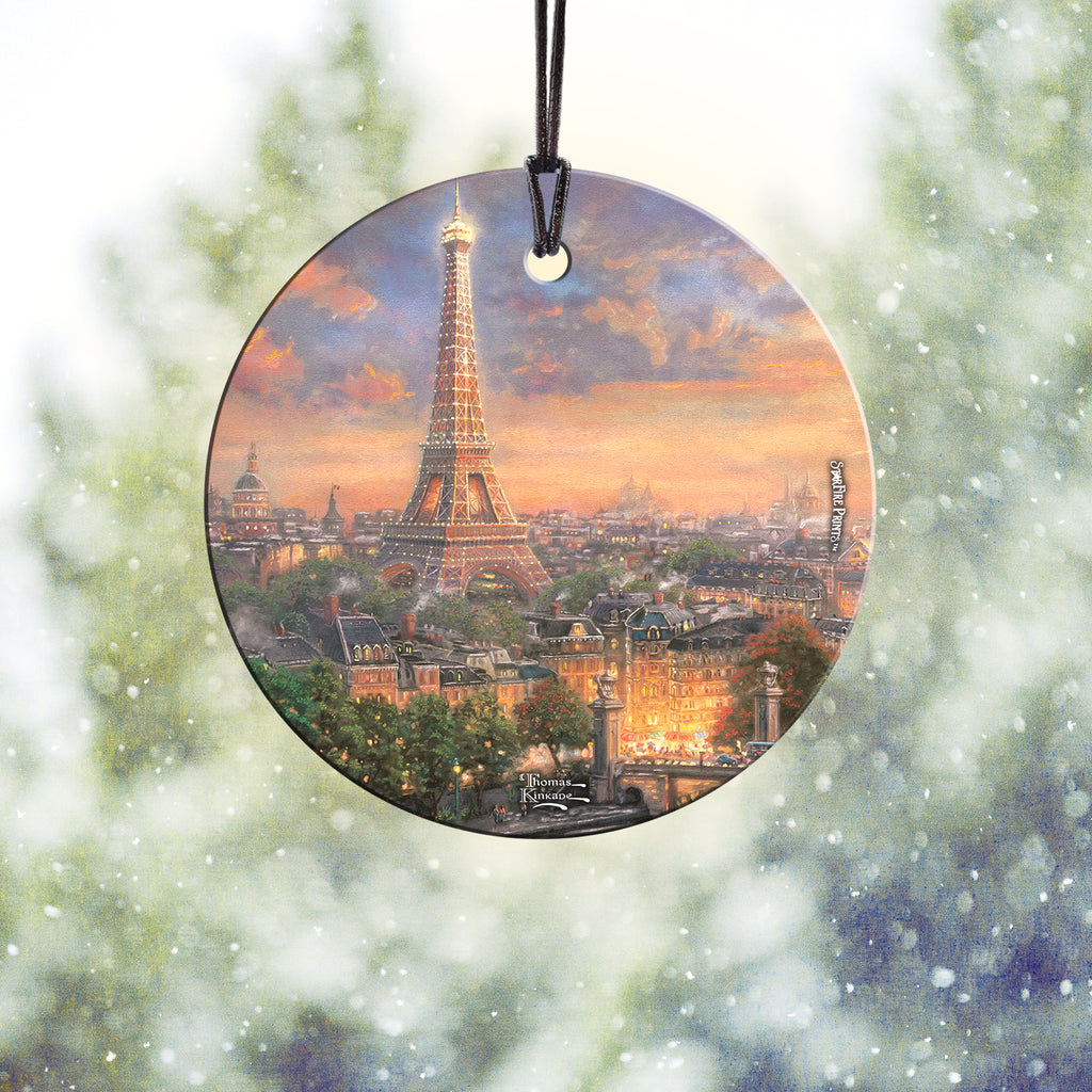 Thomas Kinkade Studios (Paris, City of Love) StarFire Prints™ Hanging Glass Print SPCIR701