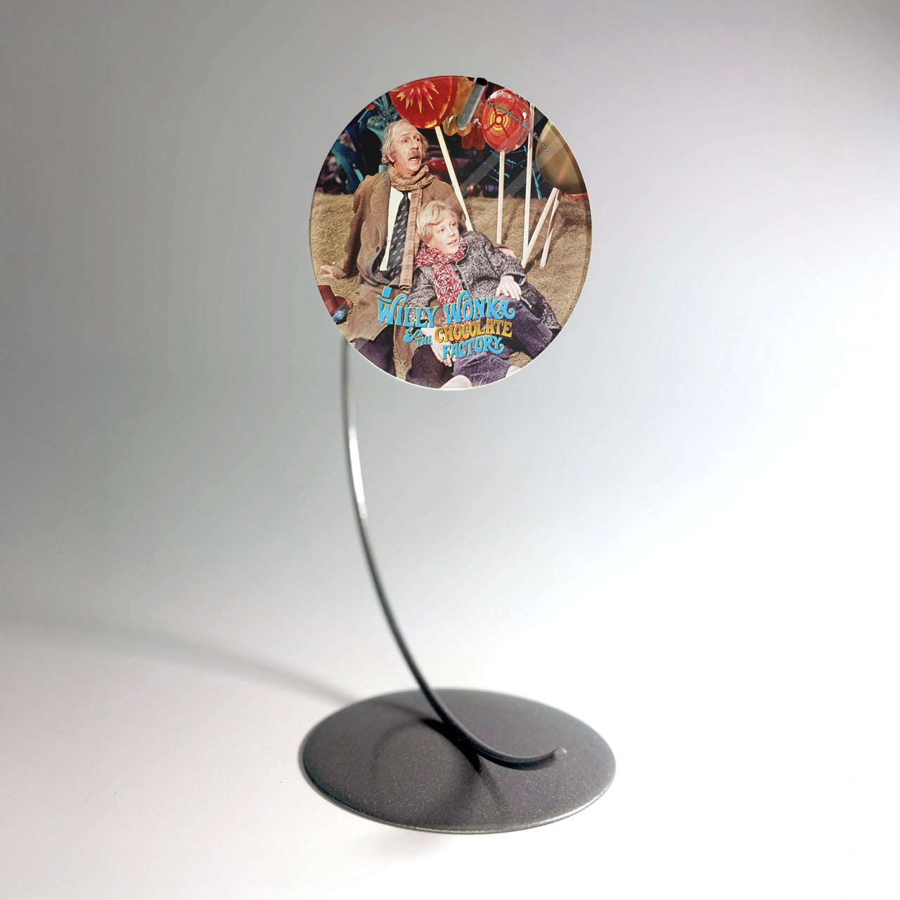 Willy Wonka and the Chocolate Factory (Charlie and Grandpa Joe) StarFire Prints™ Glass Art SPCIR712