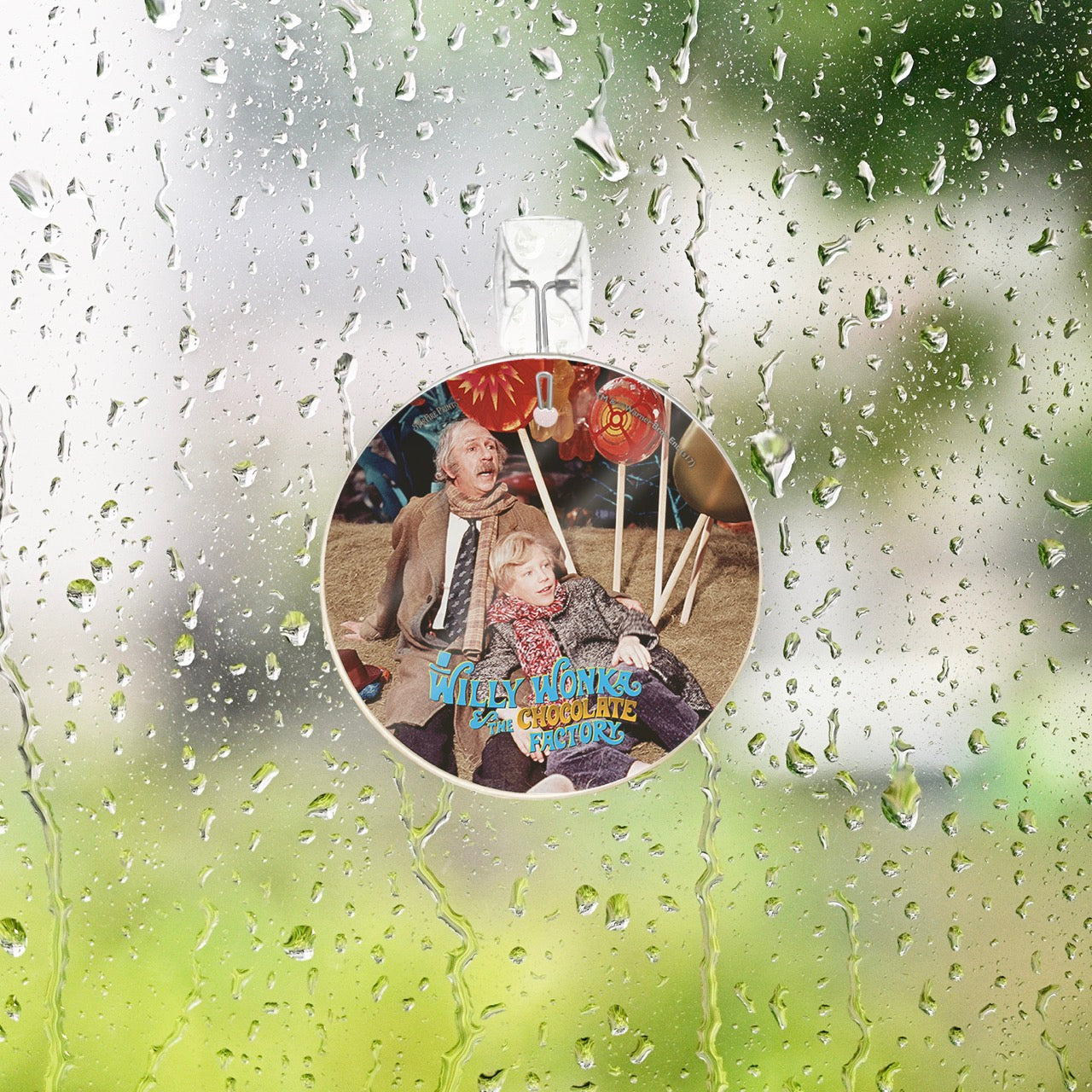 Willy Wonka and the Chocolate Factory (Charlie and Grandpa Joe) StarFire Prints™ Glass Art SPCIR712