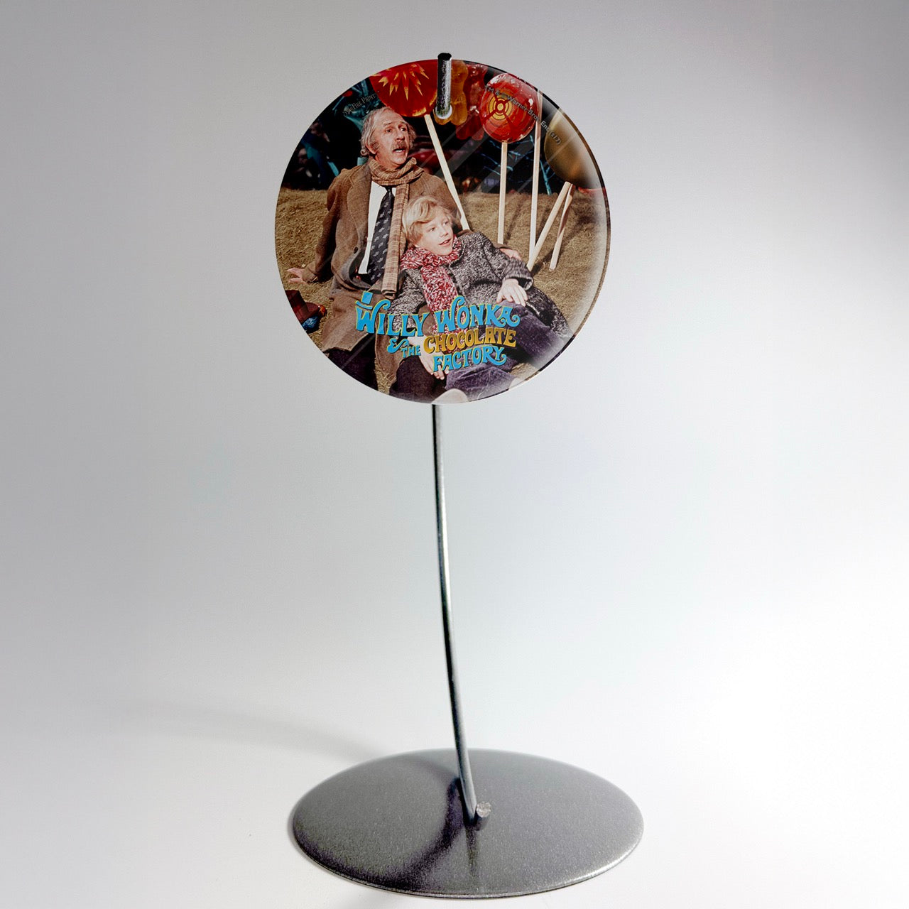 Willy Wonka and the Chocolate Factory (Charlie and Grandpa Joe) StarFire Prints™ Glass Art SPCIR712