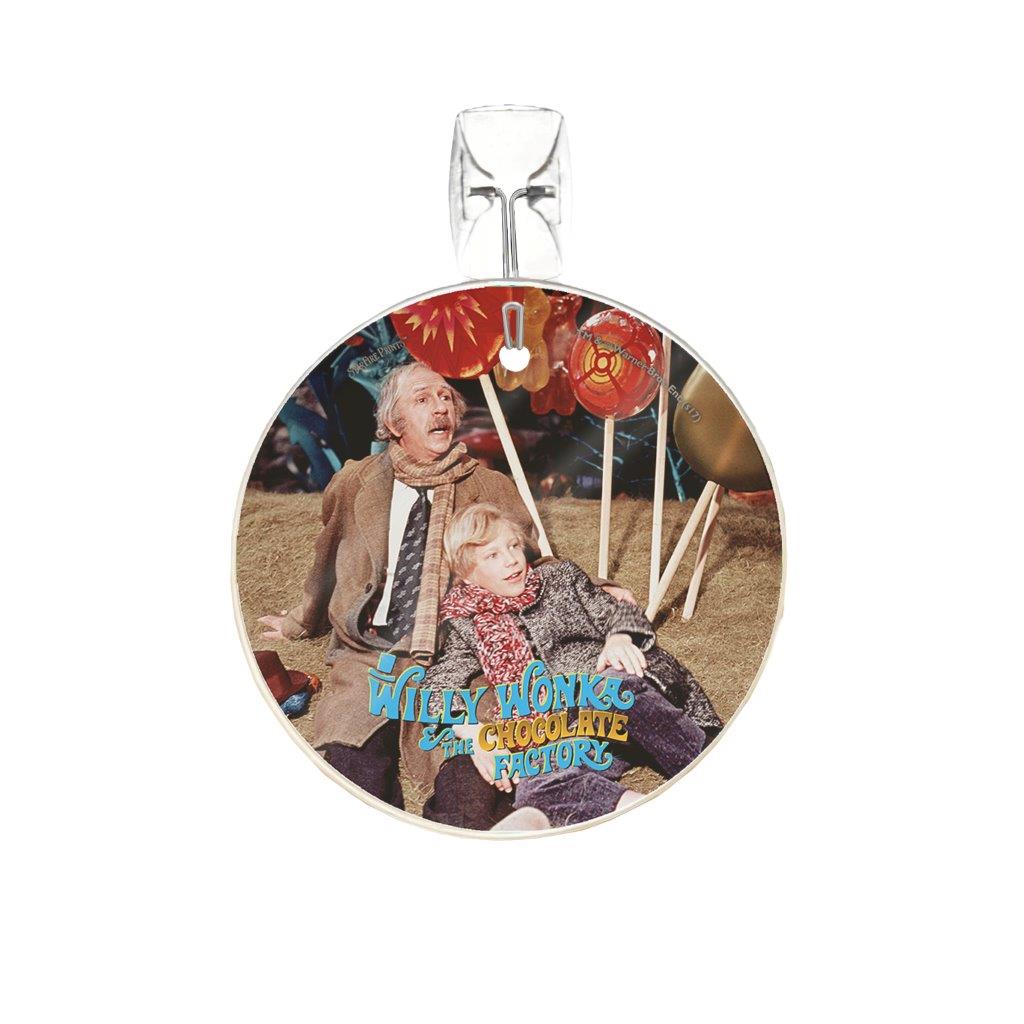 Willy Wonka and the Chocolate Factory (Charlie and Grandpa Joe) StarFire Prints™ Glass Art SPCIR712