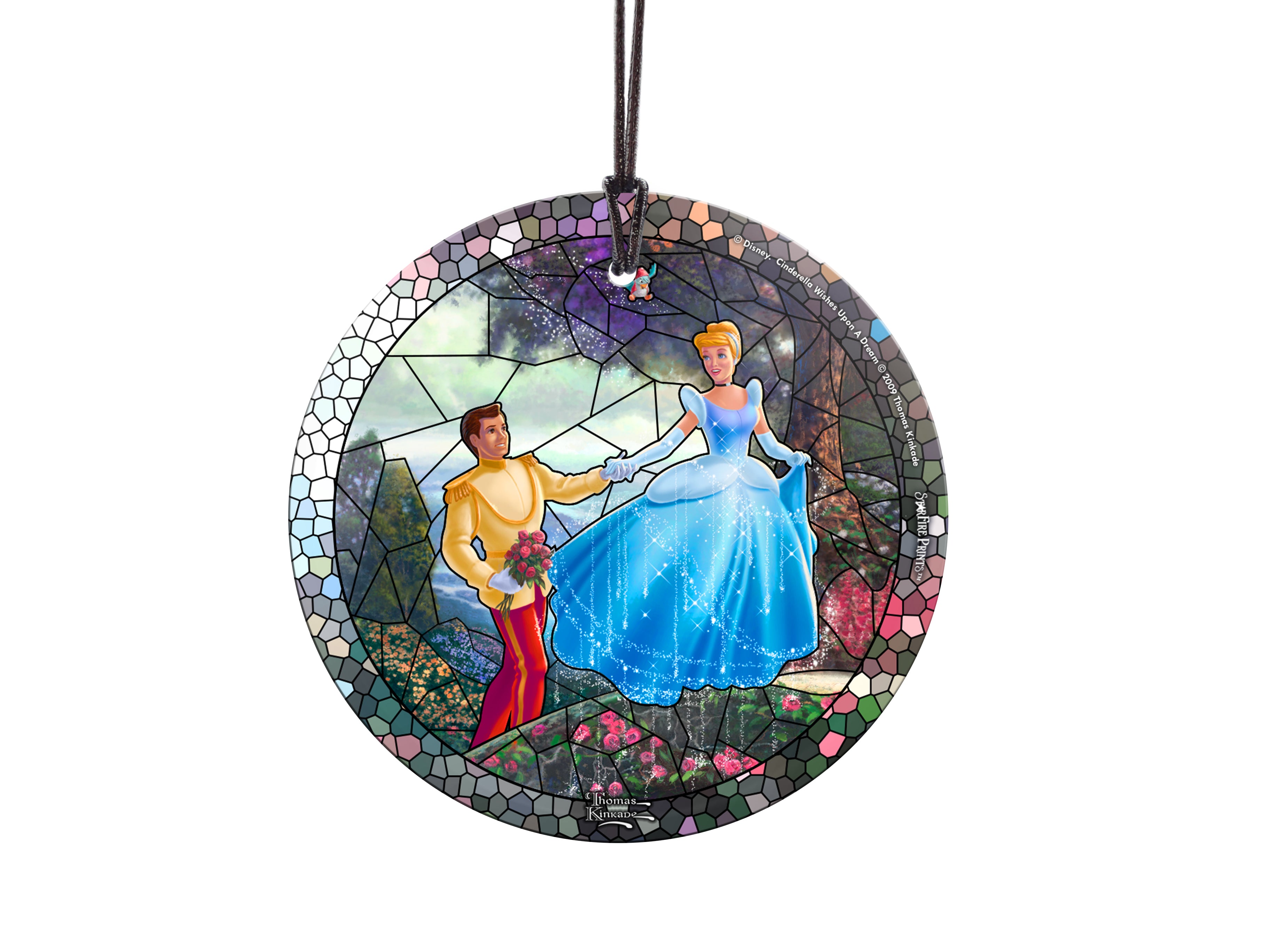 Disney (Cinderella - Stained Glass) StarFire Prints™ Hanging Glass Print SPCIR729