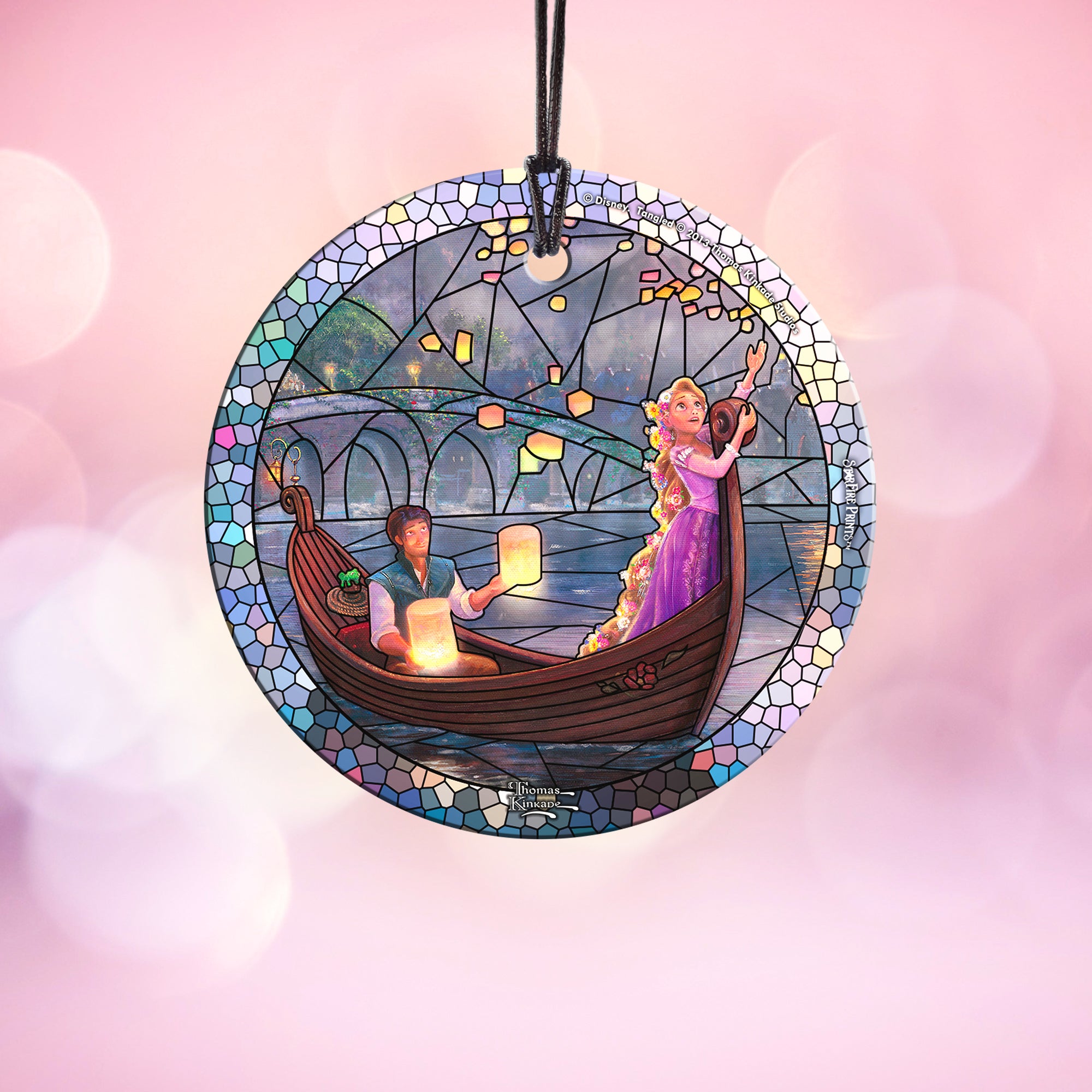 Disney (Tangled - Stained Glass) StarFire Prints™ Hanging Glass Print SPCIR731
