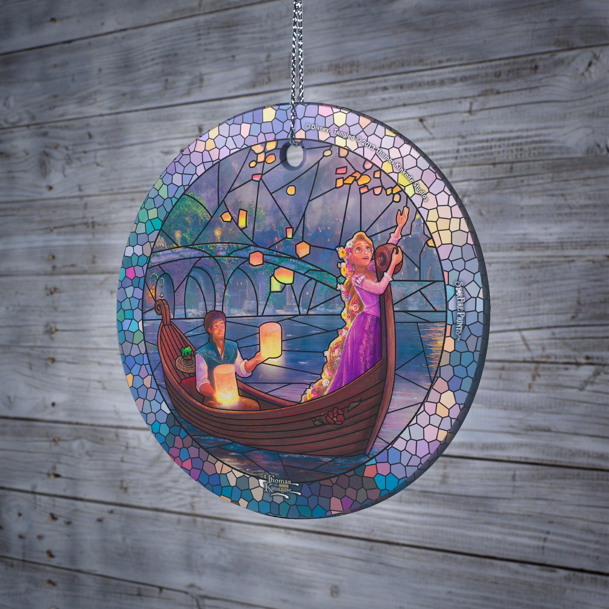 Disney (Tangled - Stained Glass) StarFire Prints™ Hanging Glass Print SPCIR731