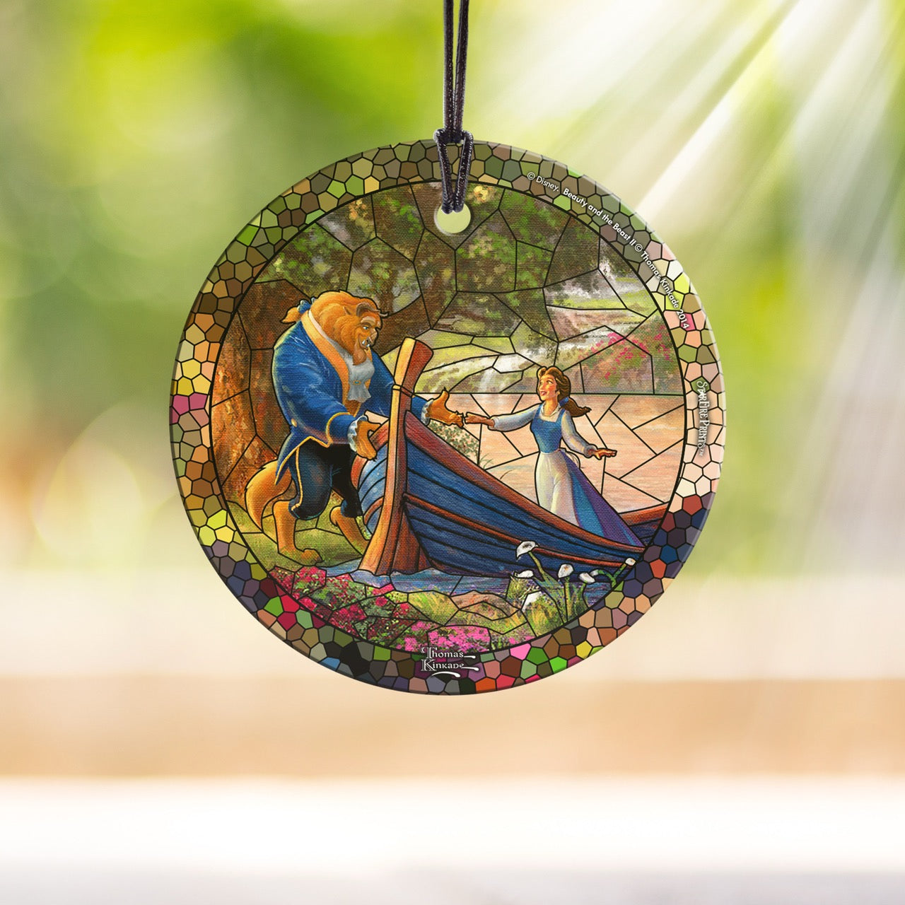 Disney (Beauty and the Beast – Boat Ride) StarFire Prints™ Hanging Glass Print SPCIR732