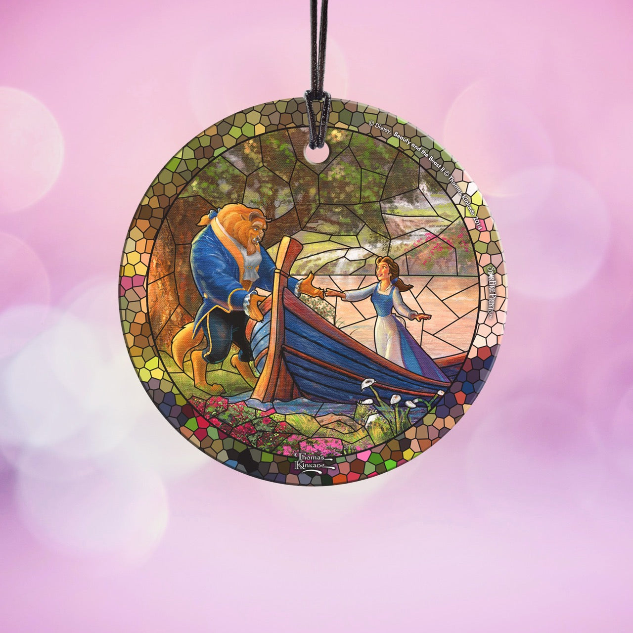 Disney (Beauty and the Beast – Boat Ride) StarFire Prints™ Hanging Glass Print SPCIR732