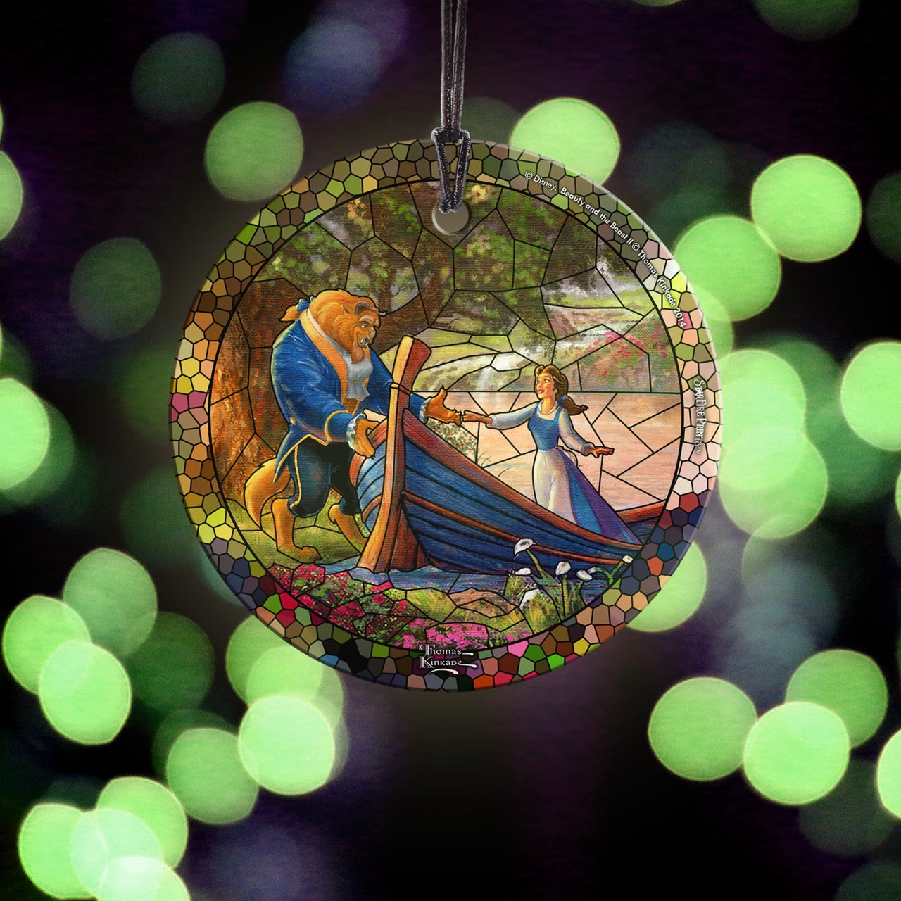 Disney (Beauty and the Beast – Boat Ride) StarFire Prints™ Hanging Glass Print SPCIR732