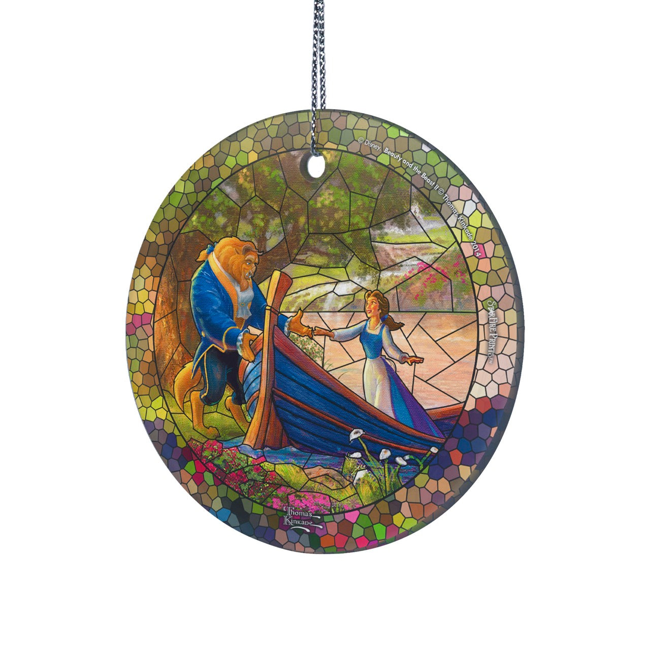 Disney (Beauty and the Beast – Boat Ride) StarFire Prints™ Hanging Glass Print SPCIR732