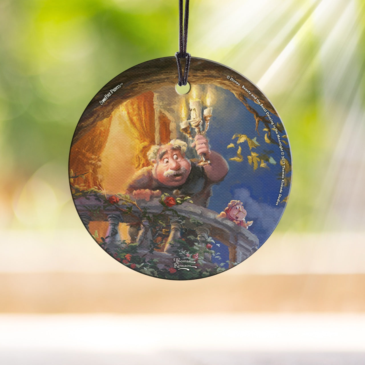 Disney (Beauty and the Beast – Maurice’s Lantern Light) StarFire Prints™ Hanging Glass Print SPCIR738