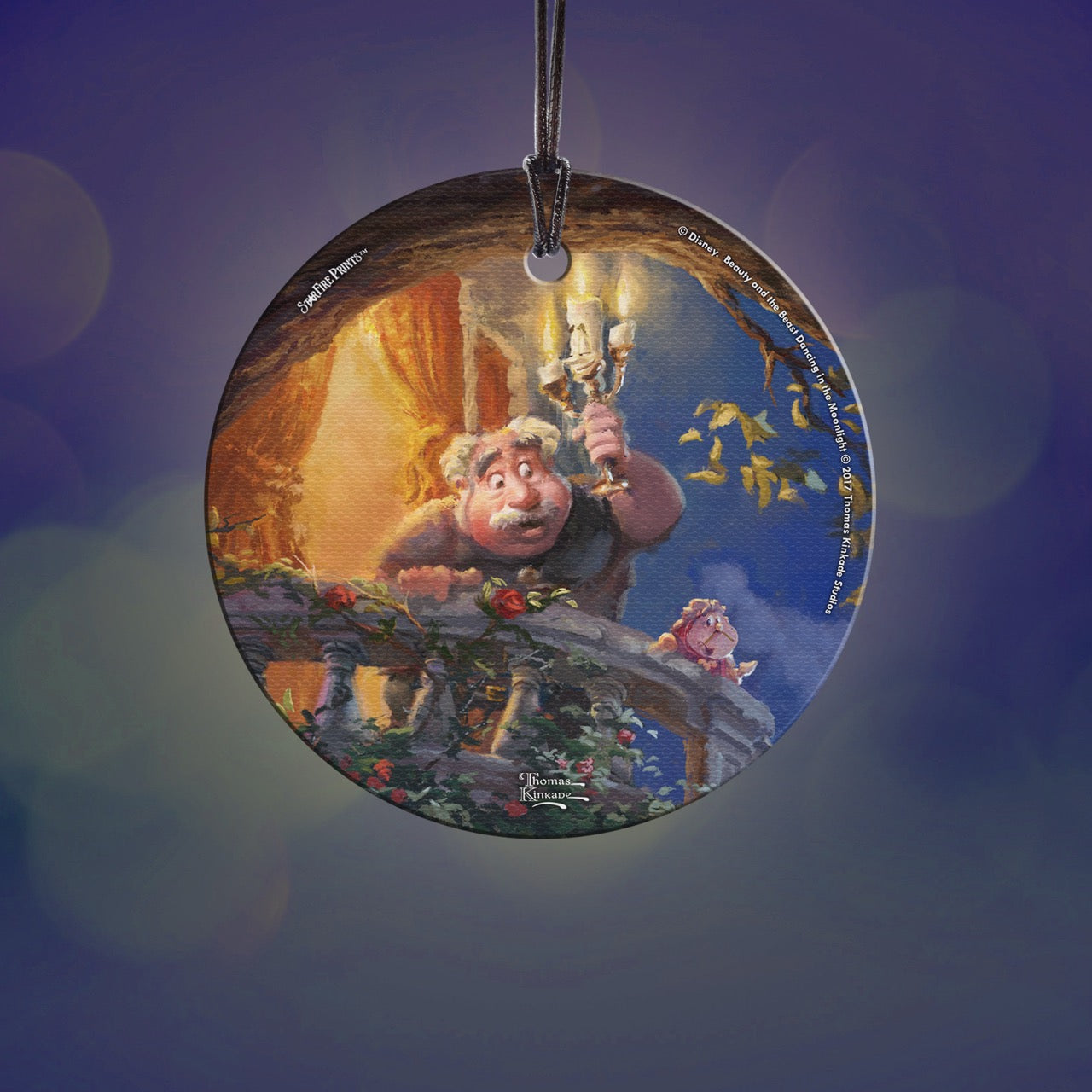 Disney (Beauty and the Beast – Maurice’s Lantern Light) StarFire Prints™ Hanging Glass Print SPCIR738