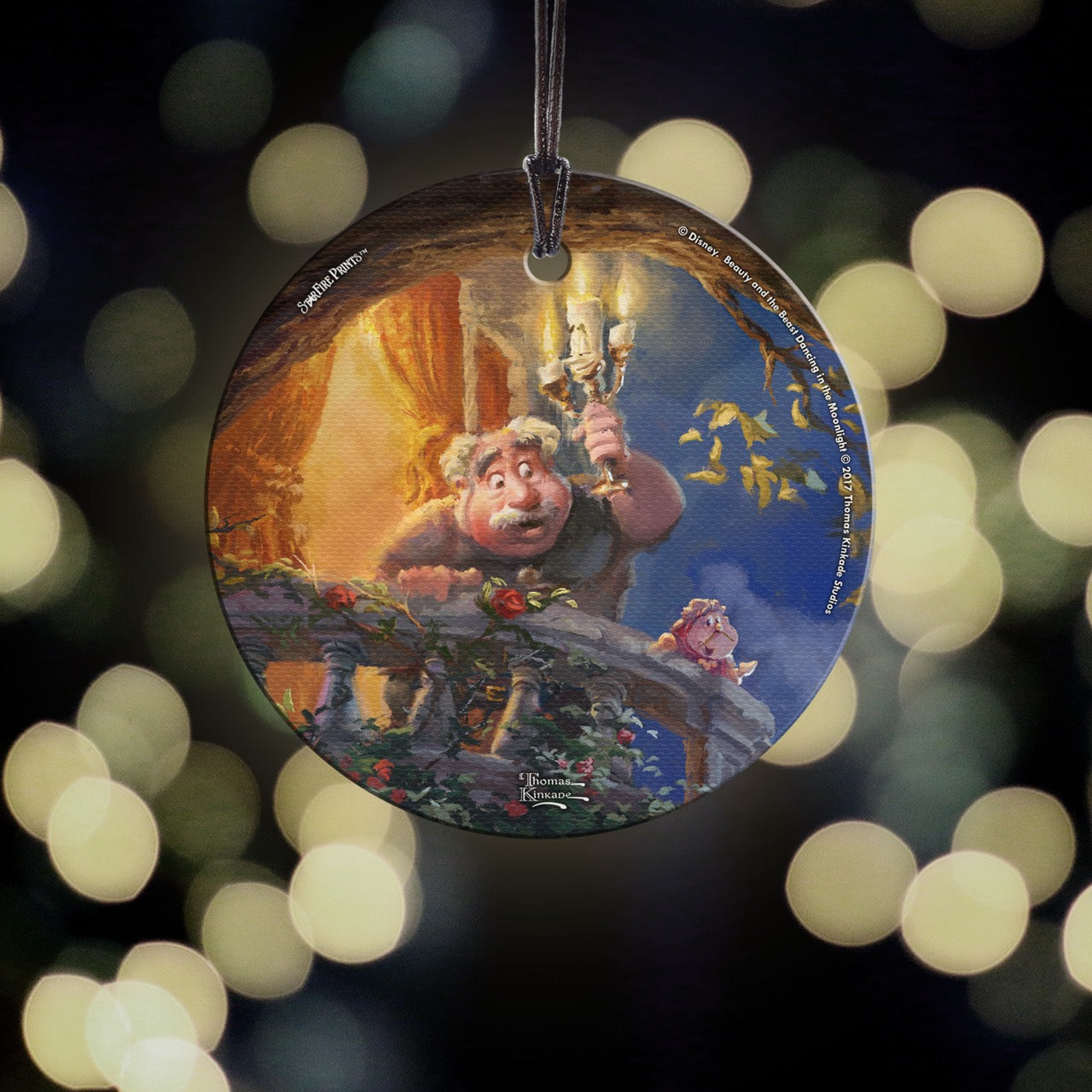 Disney (Beauty and the Beast – Maurice’s Lantern Light) StarFire Prints™ Hanging Glass Print SPCIR738