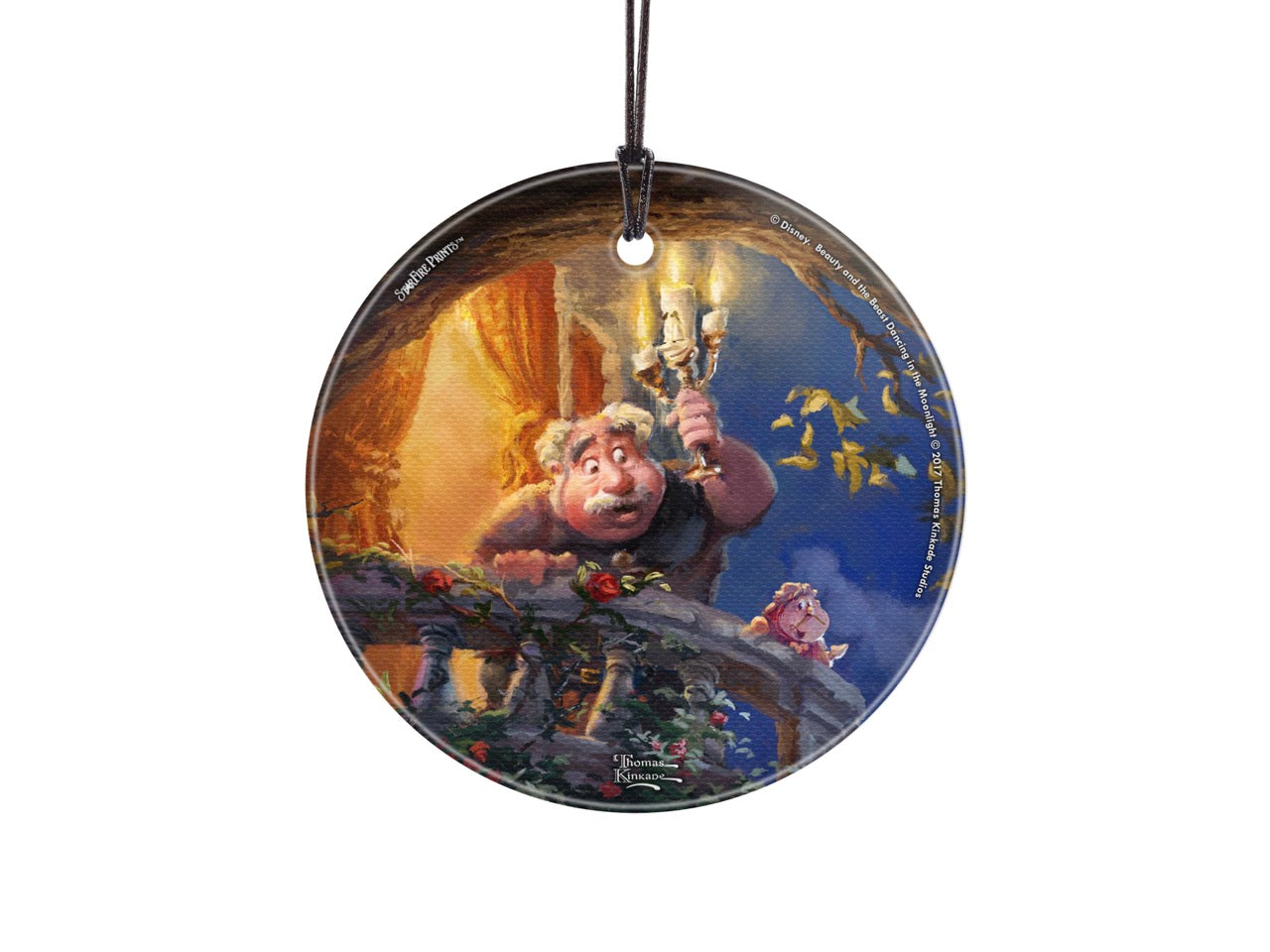 Disney (Beauty and the Beast – Maurice’s Lantern Light) StarFire Prints™ Hanging Glass Print SPCIR738