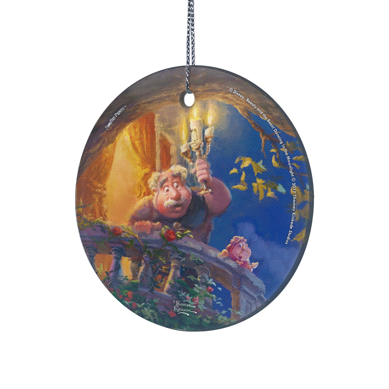 Disney (Beauty and the Beast – Maurice’s Lantern Light) StarFire Prints™ Hanging Glass Print SPCIR738