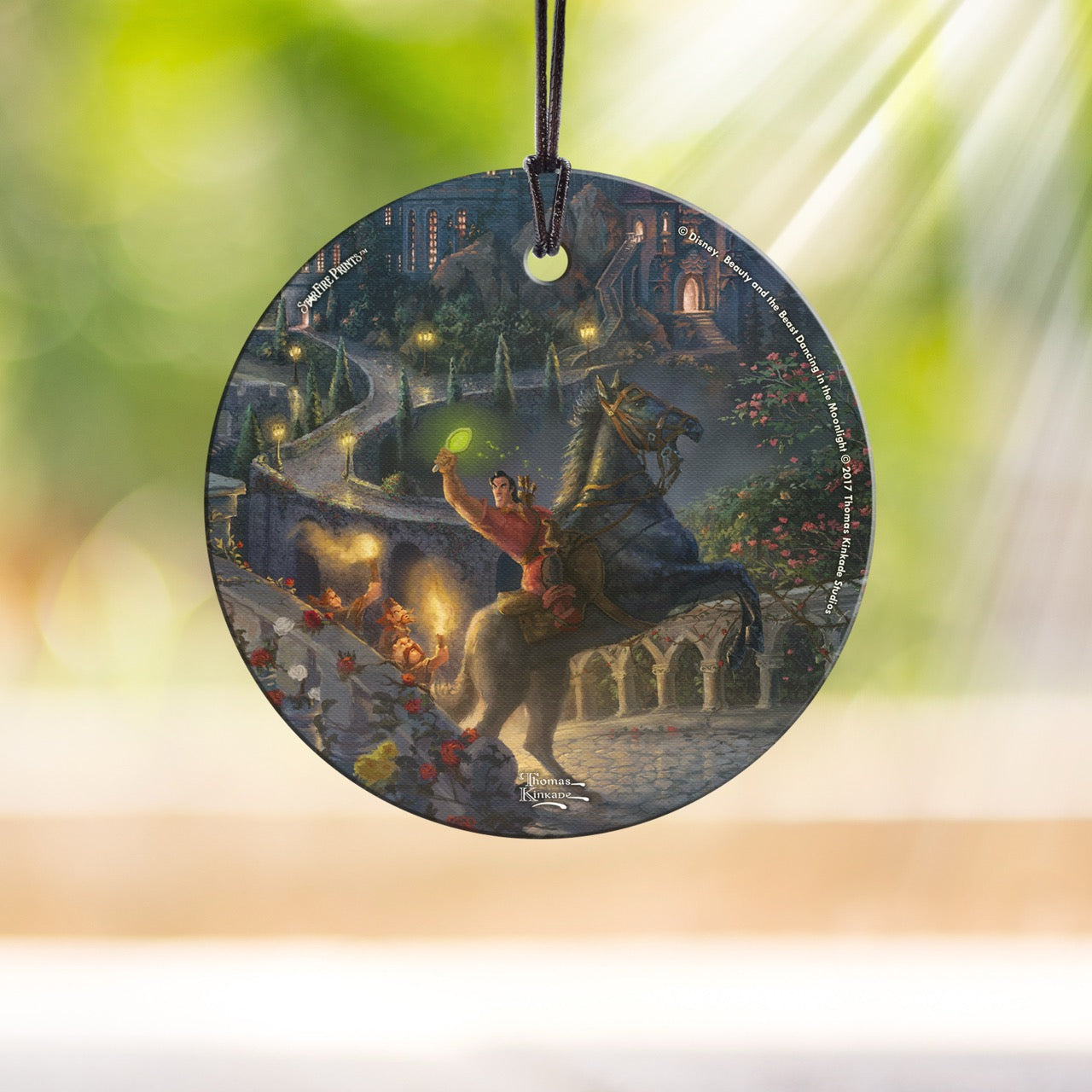 Disney (Beauty and the Beast – The Enchanted Pursuit) StarFire Prints™ Hanging Glass Print SPCIR740