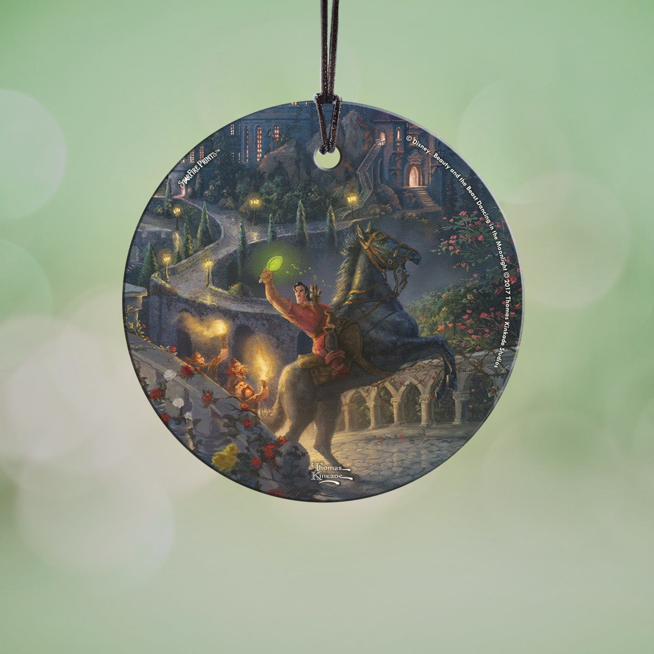 Disney (Beauty and the Beast – The Enchanted Pursuit) StarFire Prints™ Hanging Glass Print SPCIR740