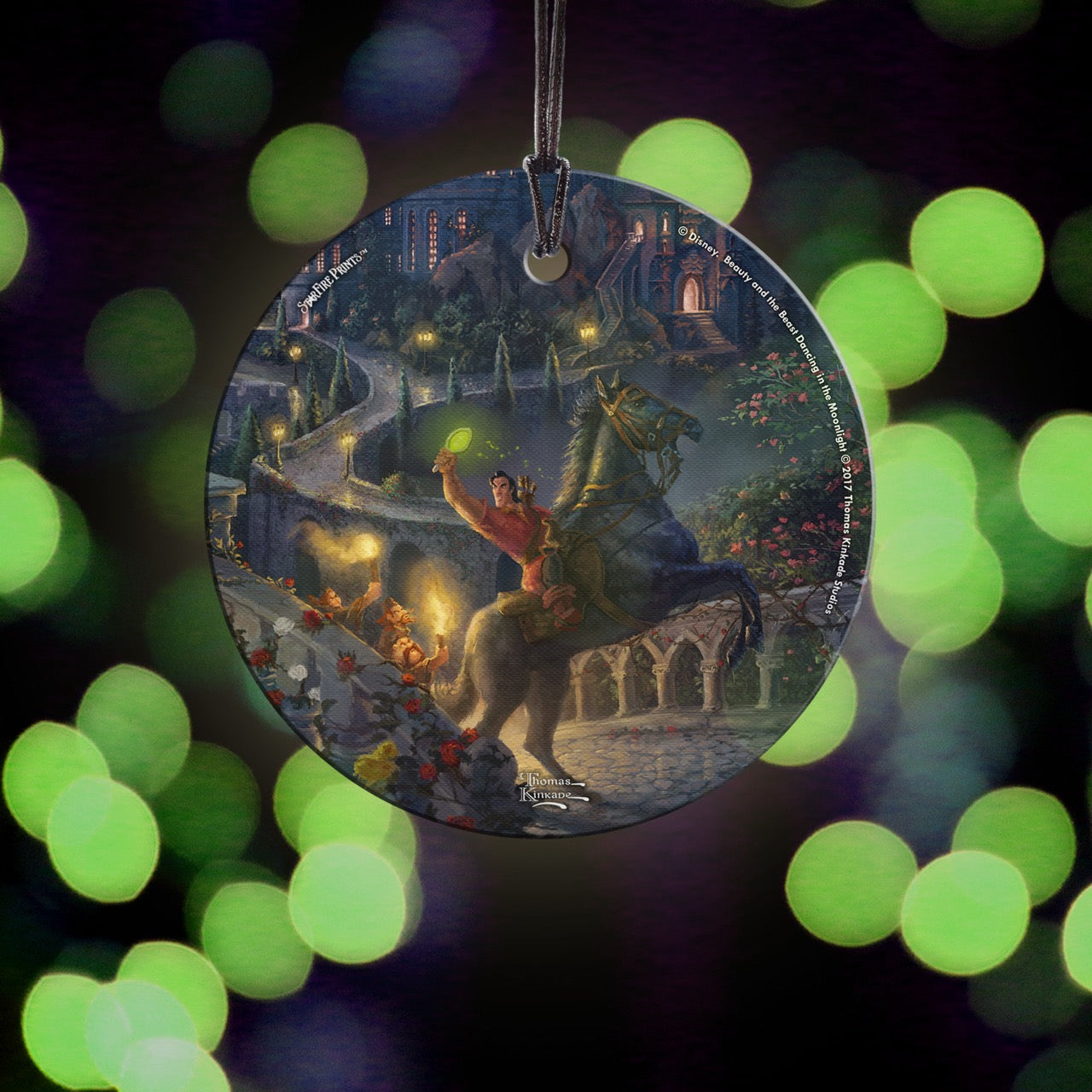 Disney (Beauty and the Beast – The Enchanted Pursuit) StarFire Prints™ Hanging Glass Print SPCIR740