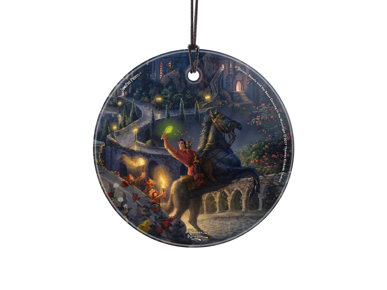 Disney (Beauty and the Beast – The Enchanted Pursuit) StarFire Prints™ Hanging Glass Print SPCIR740