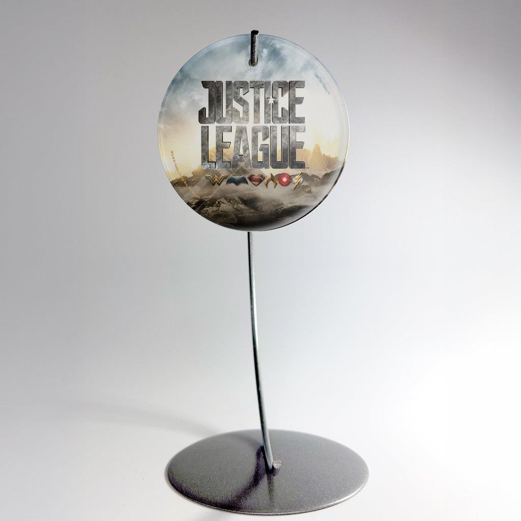 Justice League (Logo) StarFire Prints™ Glass Art SPCIR750
