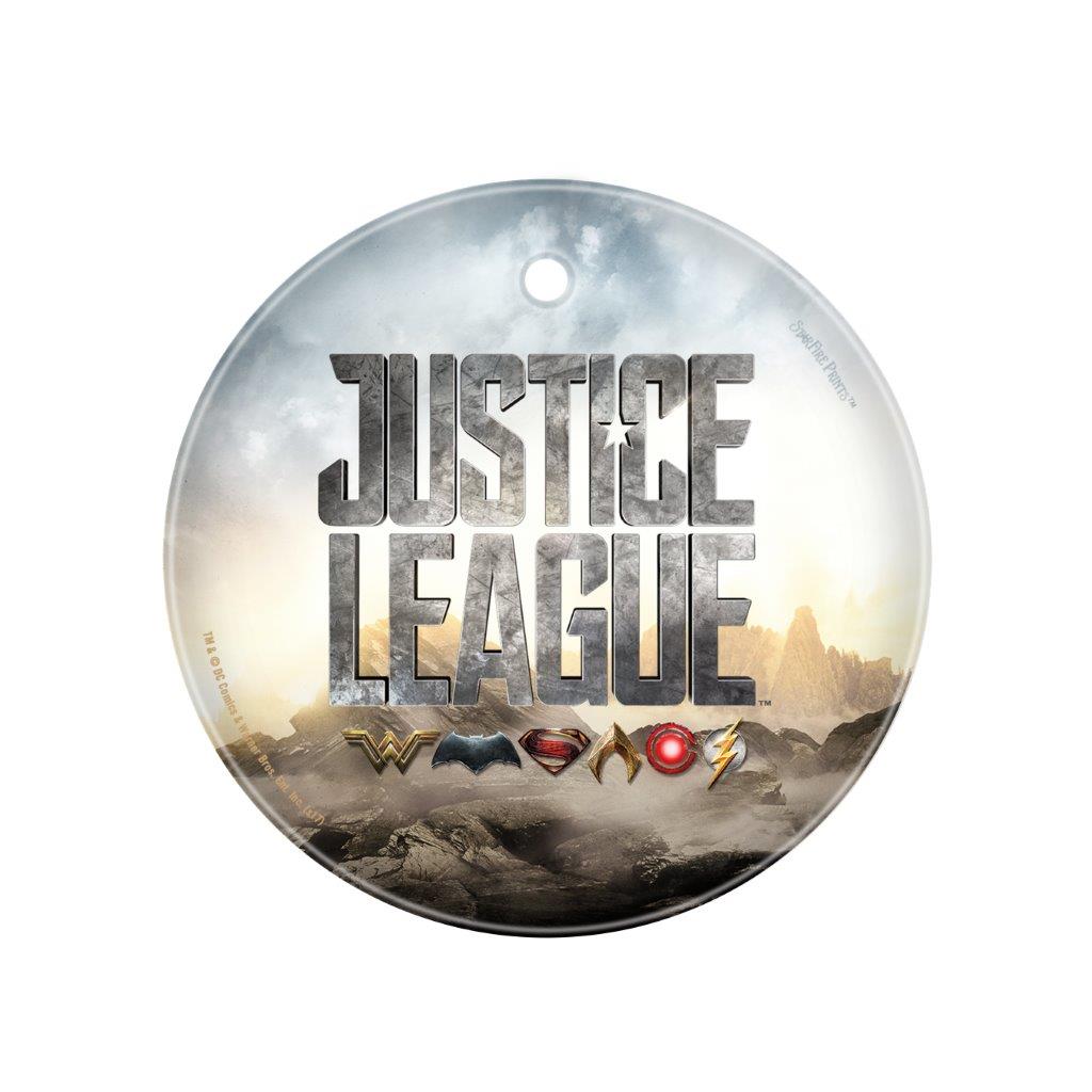 Justice League (Logo) StarFire Prints™ Glass Art SPCIR750