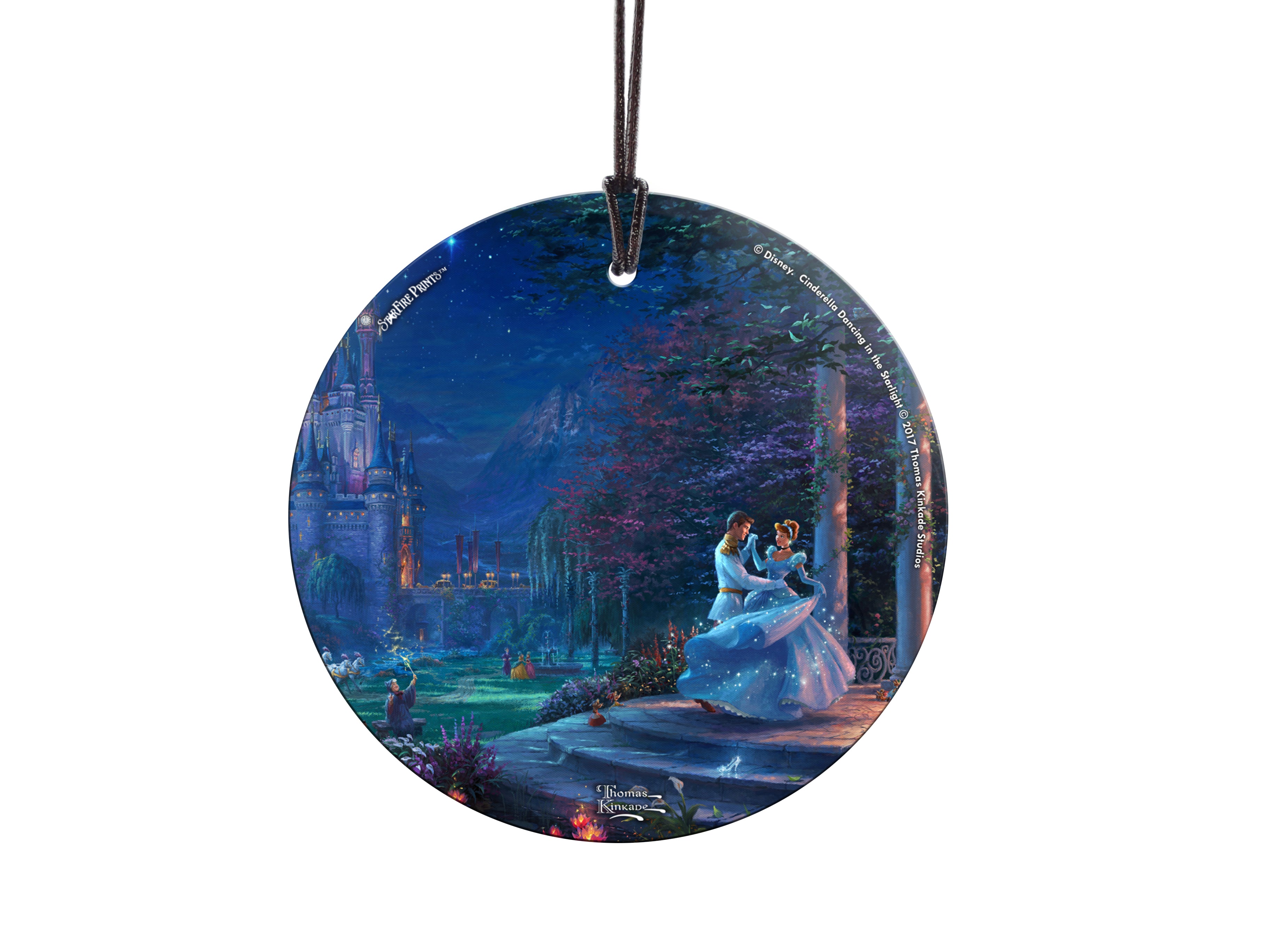 Disney (Cinderella Dancing in the Starlight) StarFire Prints™ Hanging Glass Print SPCIR752