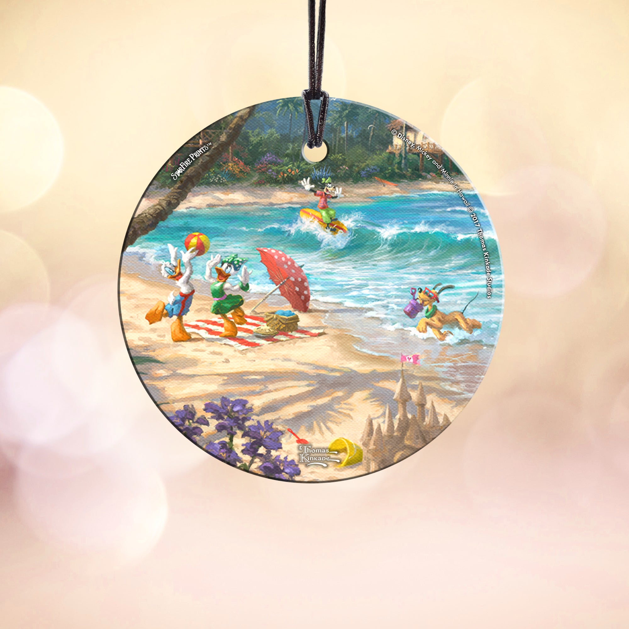 Disney (Donald, Daisy, Goofy, Pluto) StarFire Prints™ Hanging Glass Print SPCIR777