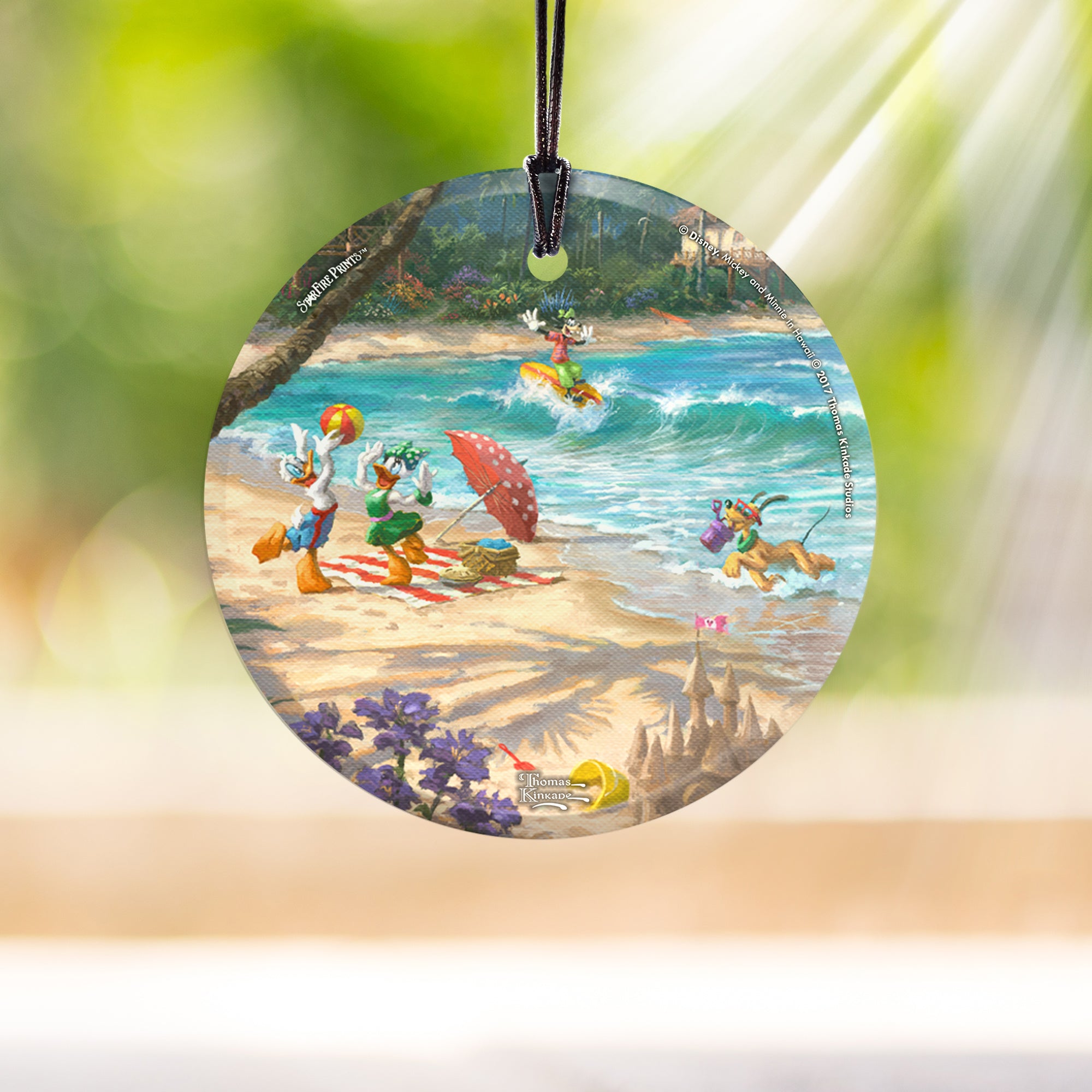 Disney (Donald, Daisy, Goofy, Pluto) StarFire Prints™ Hanging Glass Print SPCIR777