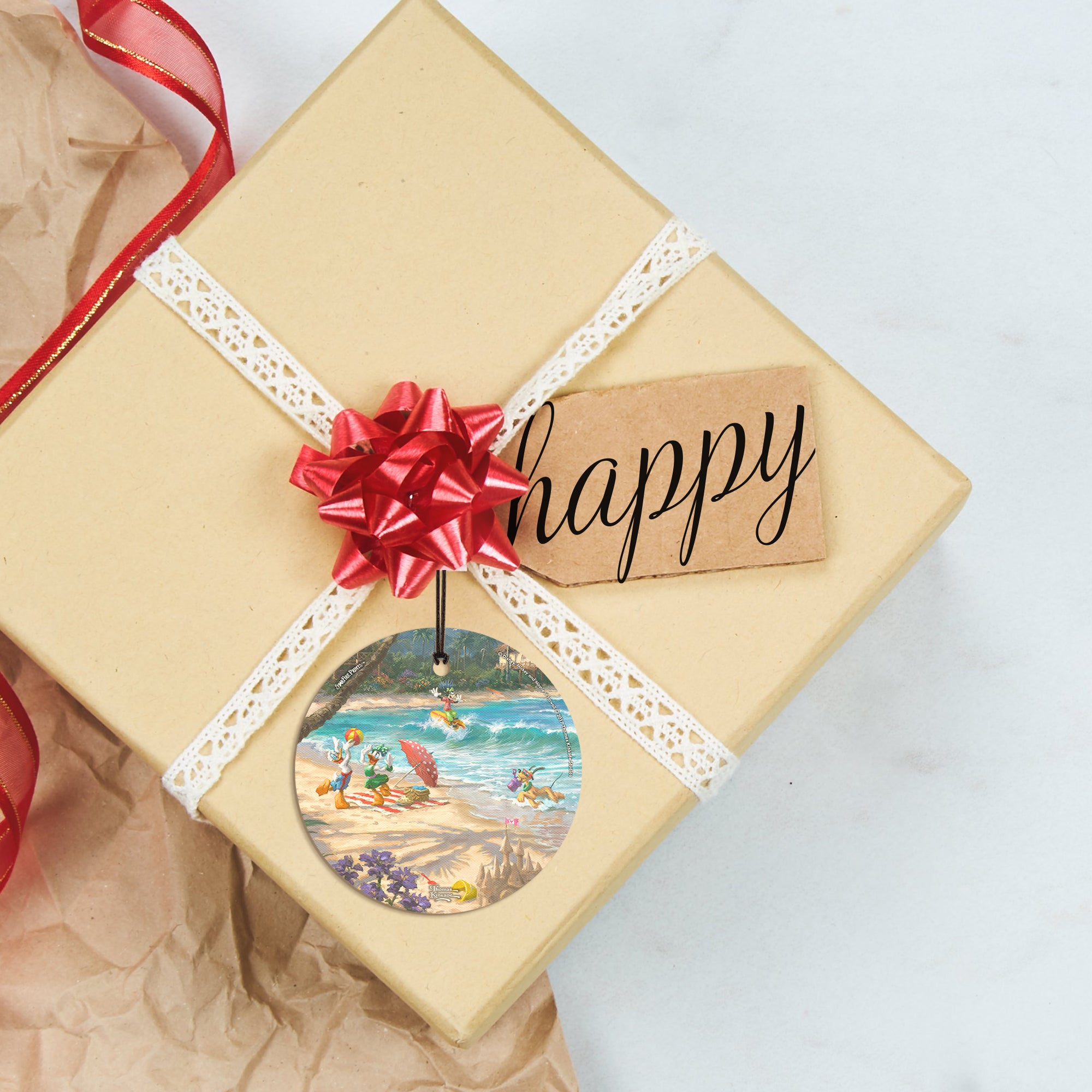 Disney (Donald, Daisy, Goofy, Pluto) StarFire Prints™ Hanging Glass Print SPCIR777