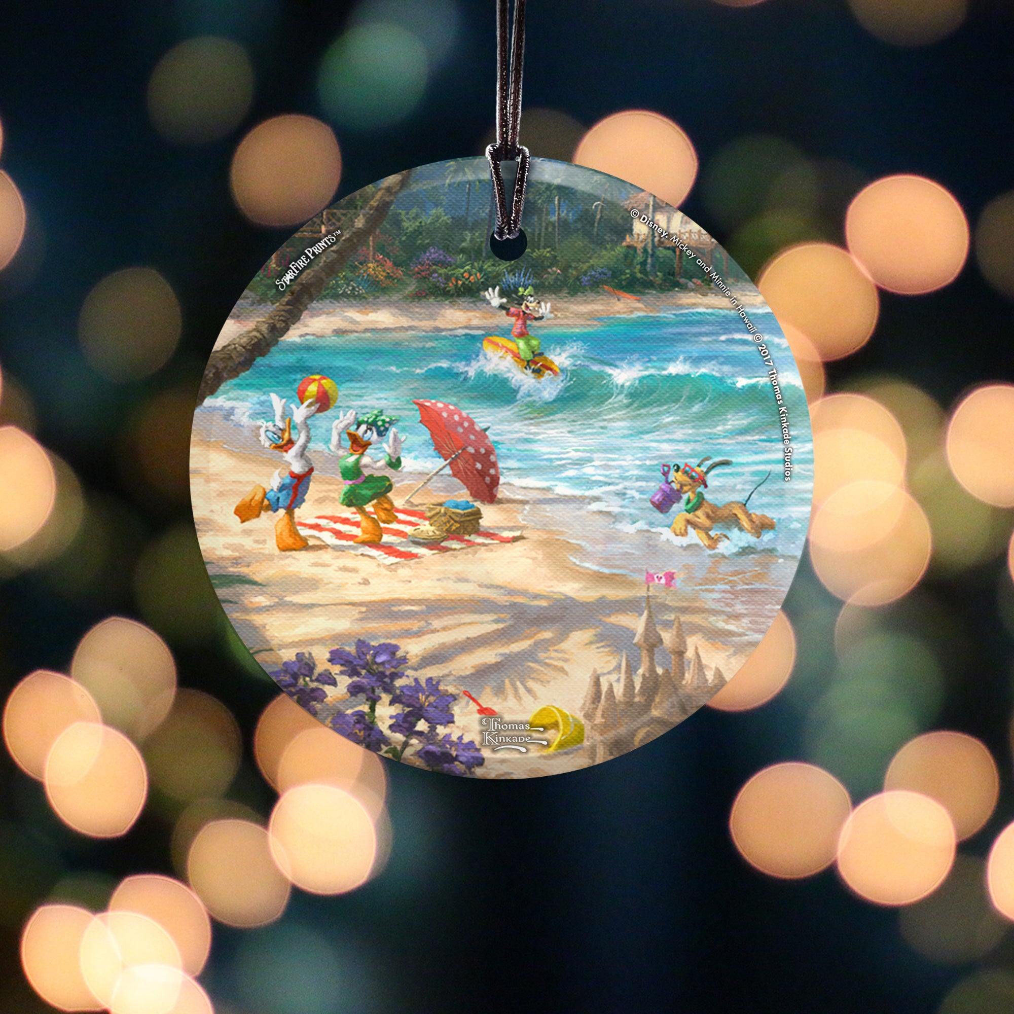 Disney (Donald, Daisy, Goofy, Pluto) StarFire Prints™ Hanging Glass Print SPCIR777