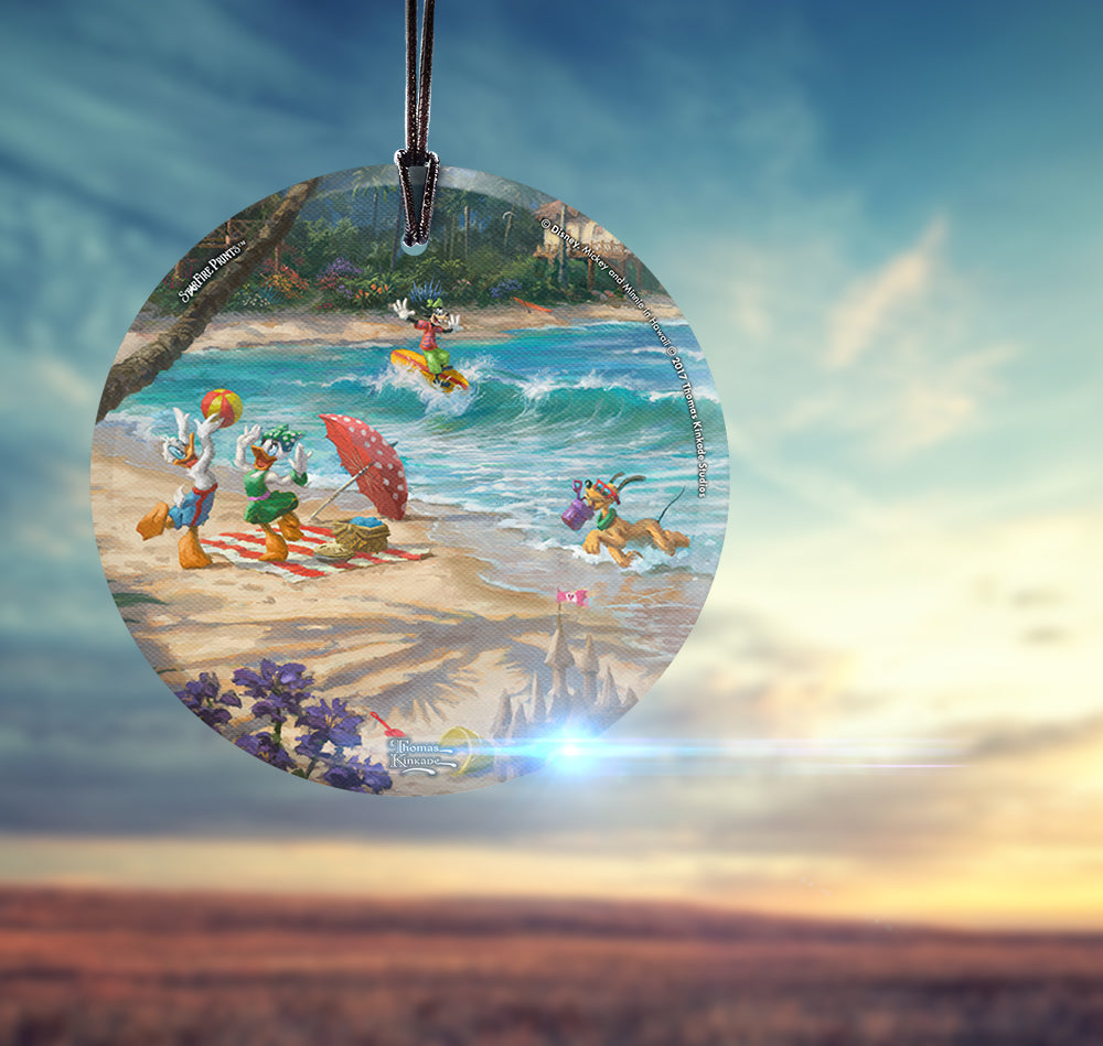 Disney (Donald, Daisy, Goofy, Pluto) StarFire Prints™ Hanging Glass Print SPCIR777