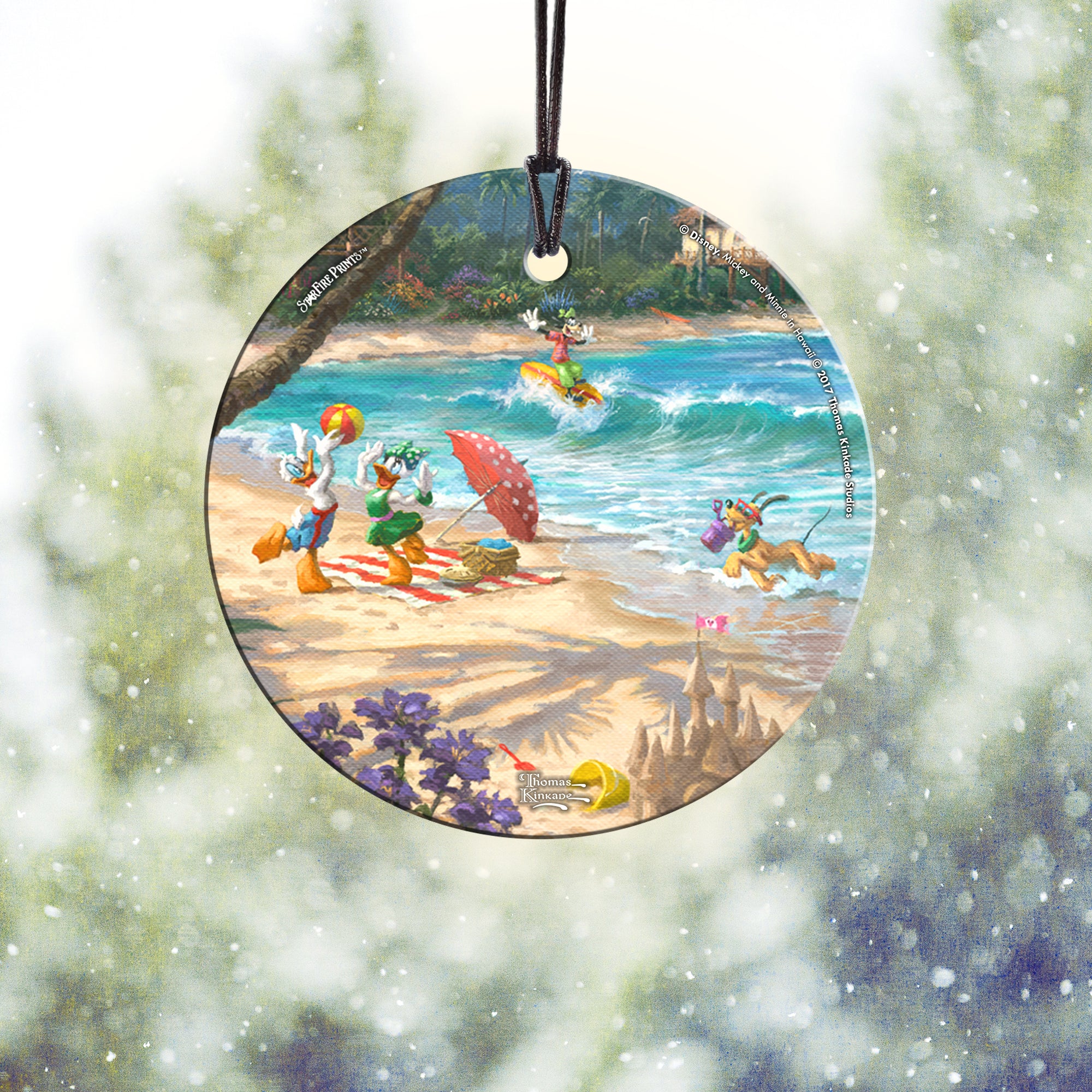 Disney (Donald, Daisy, Goofy, Pluto) StarFire Prints™ Hanging Glass Print SPCIR777